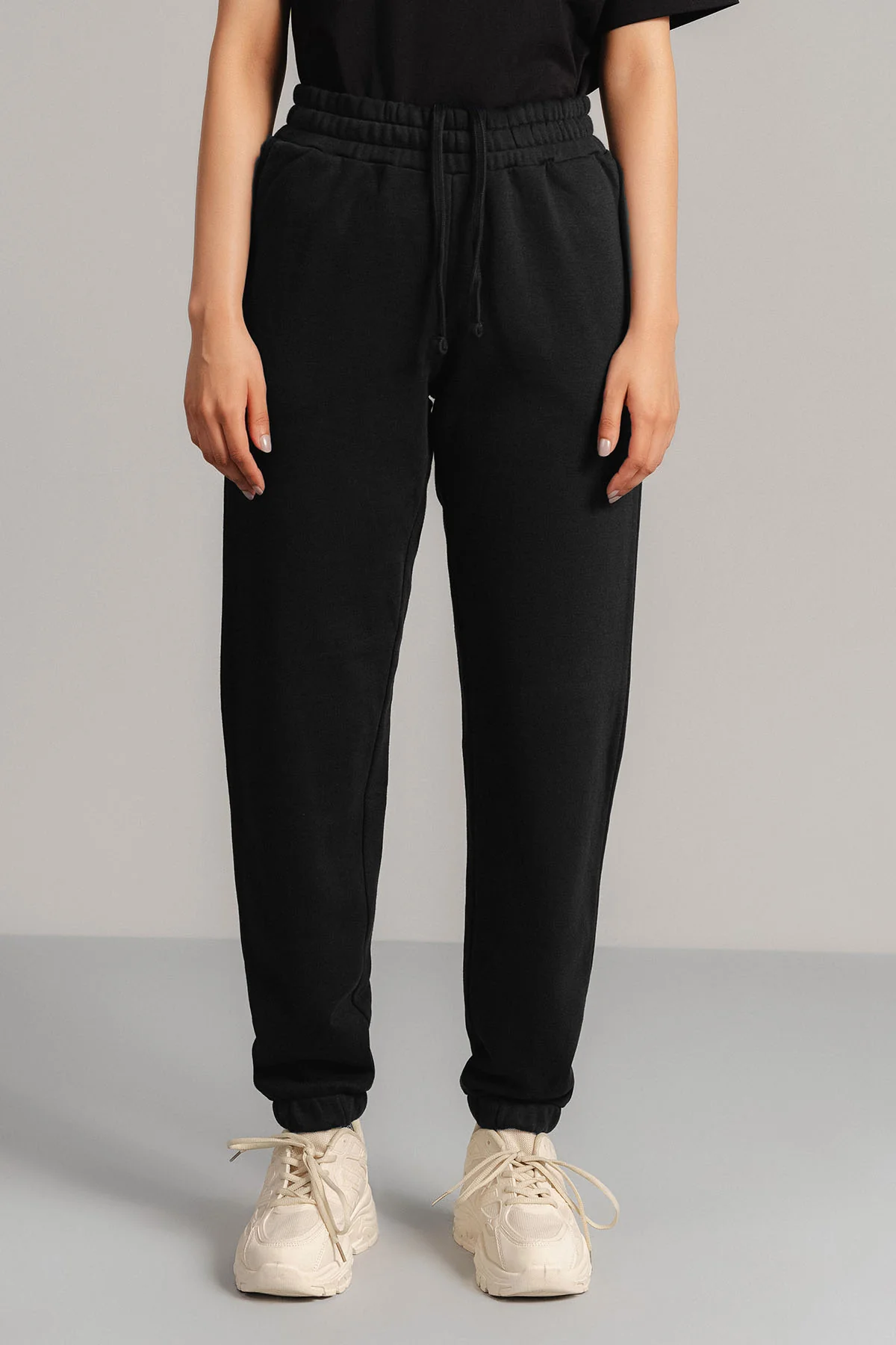 BASIC CROPPED JOGGERS-FRENCH TERRY