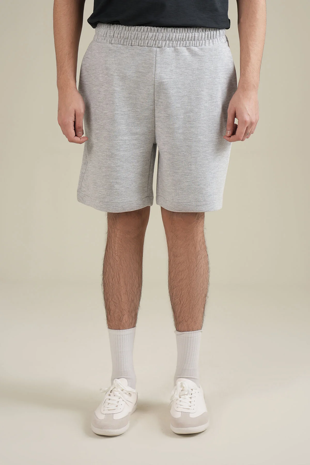 BASIC SHORTS-REGULAR DOUBLE KNIT