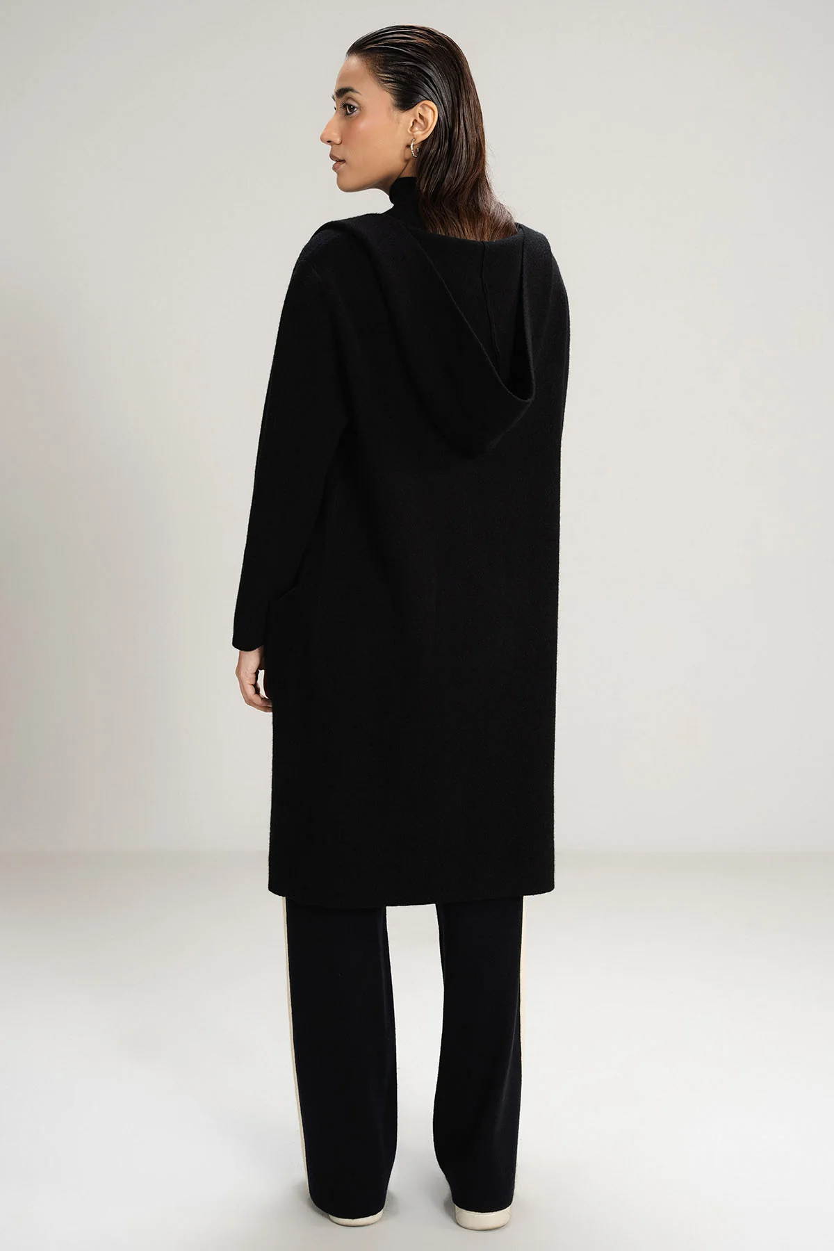 BLACK CARDIGAN - KNIT WEAR - Image 8