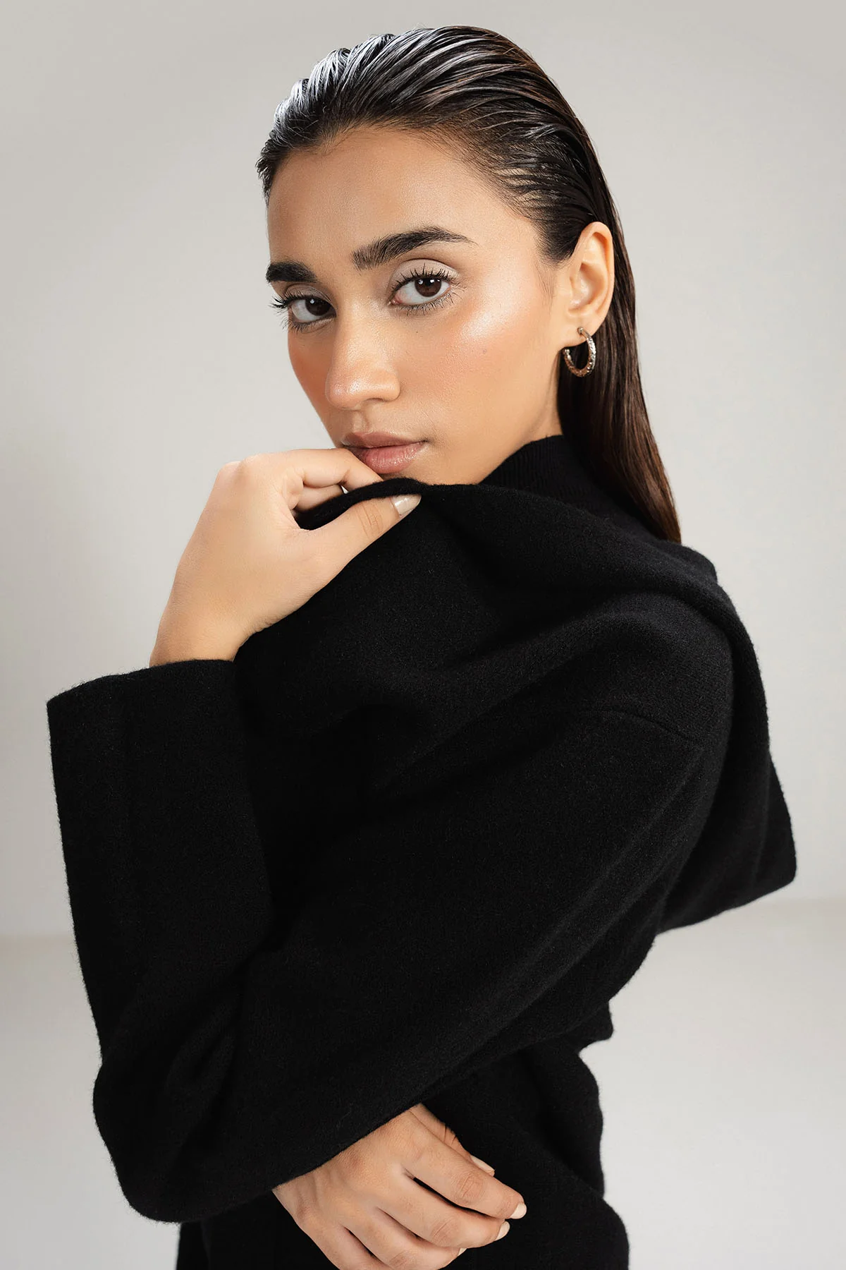 BLACK CARDIGAN - KNIT WEAR - Image 9