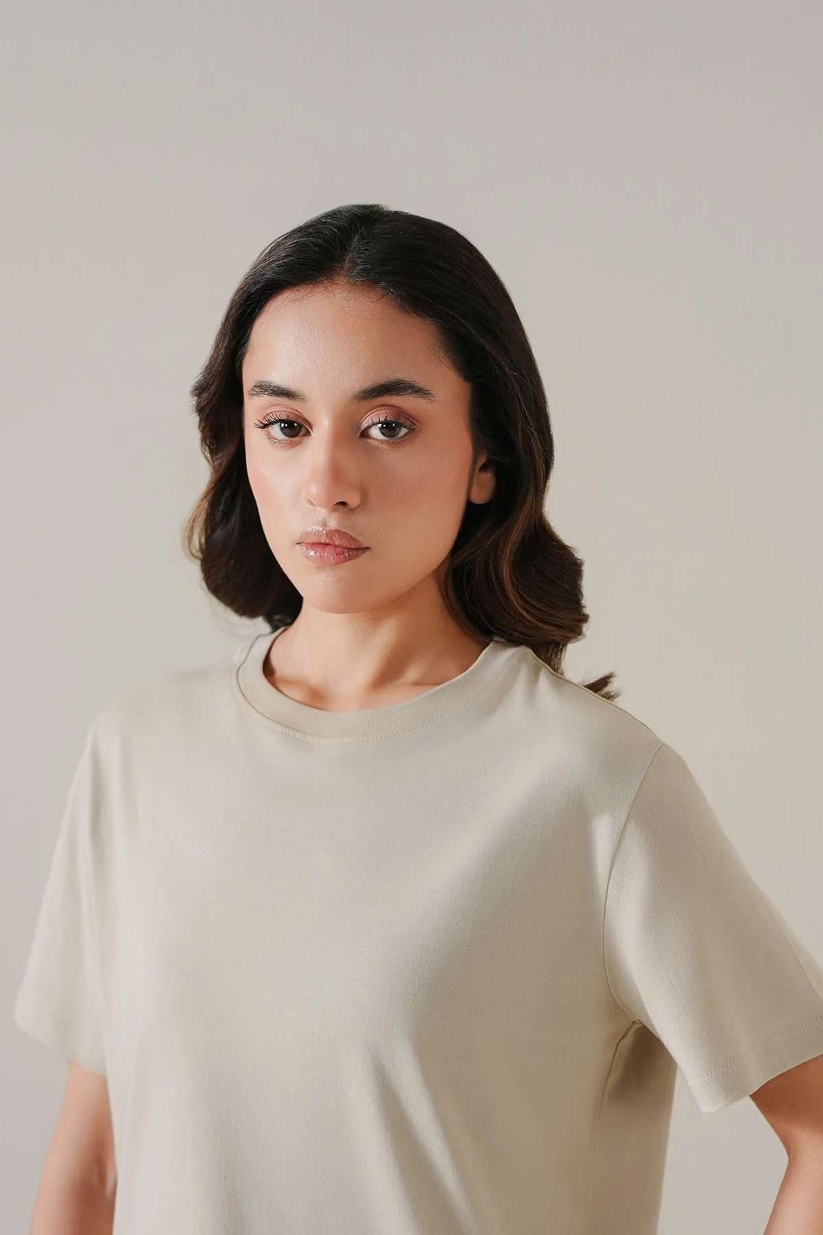 BOXY T-SHIRT CREW SUPIMA COTTON - Image 3
