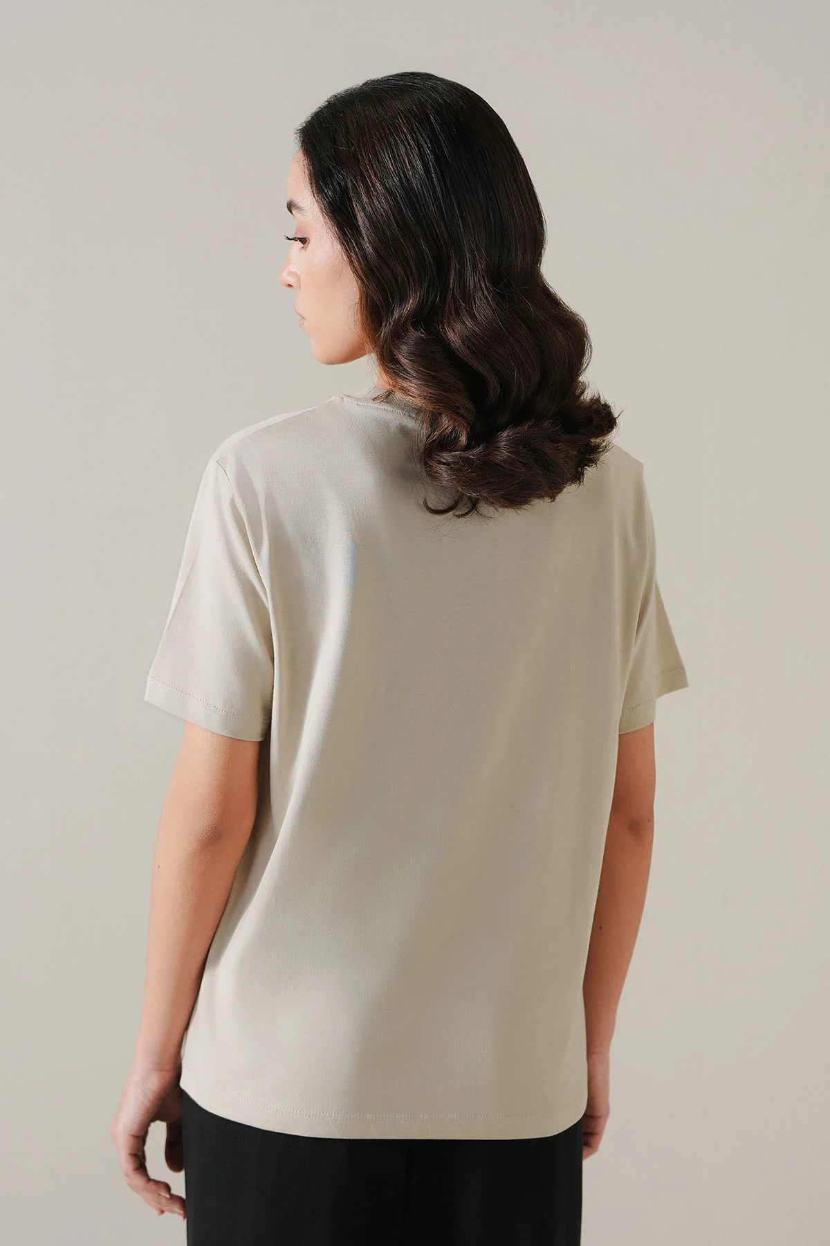 BOXY T-SHIRT CREW SUPIMA COTTON - Image 5