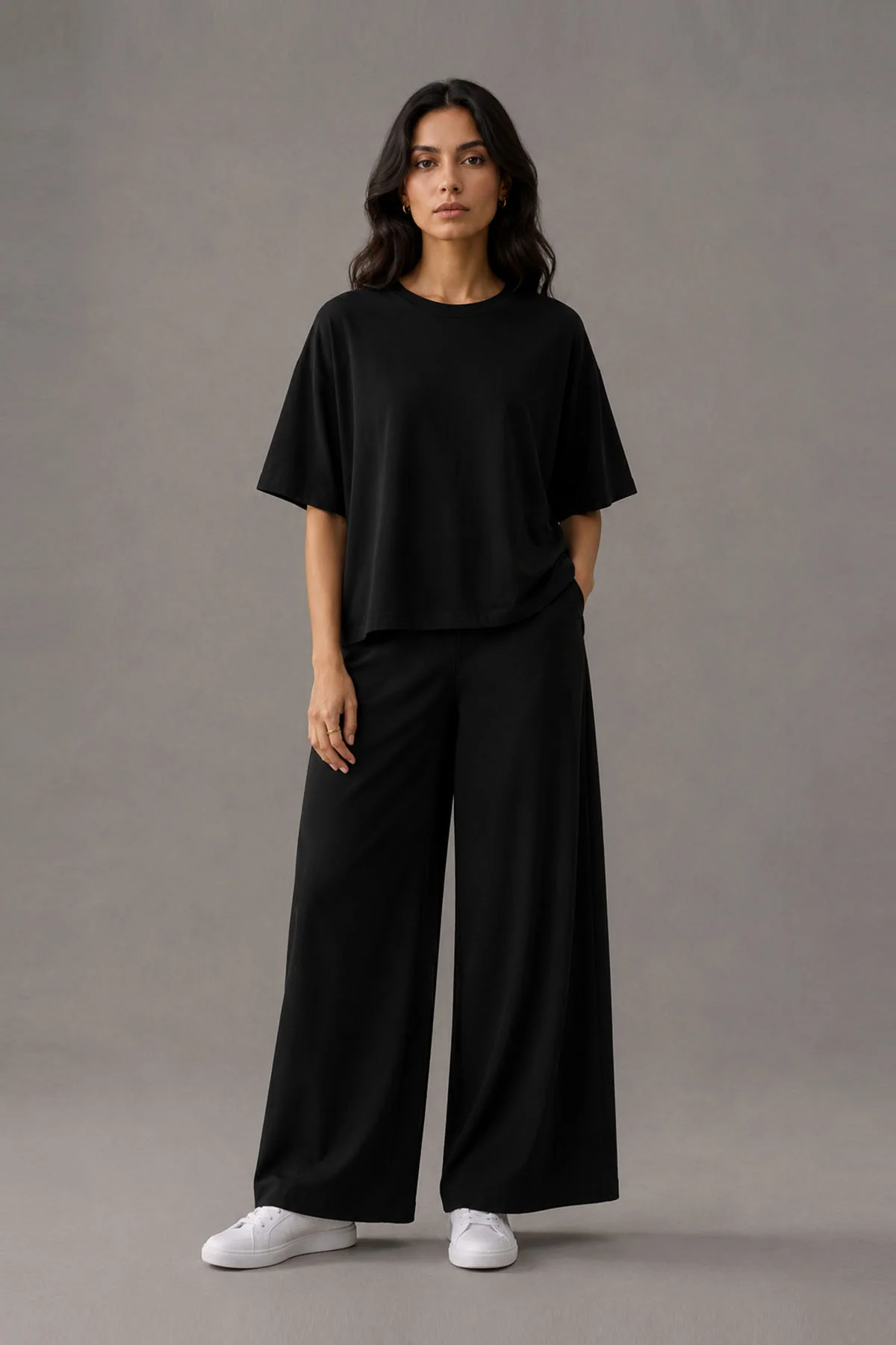 BOXY T-SHIRT CREW SUPIMA COTTON - Image 2
