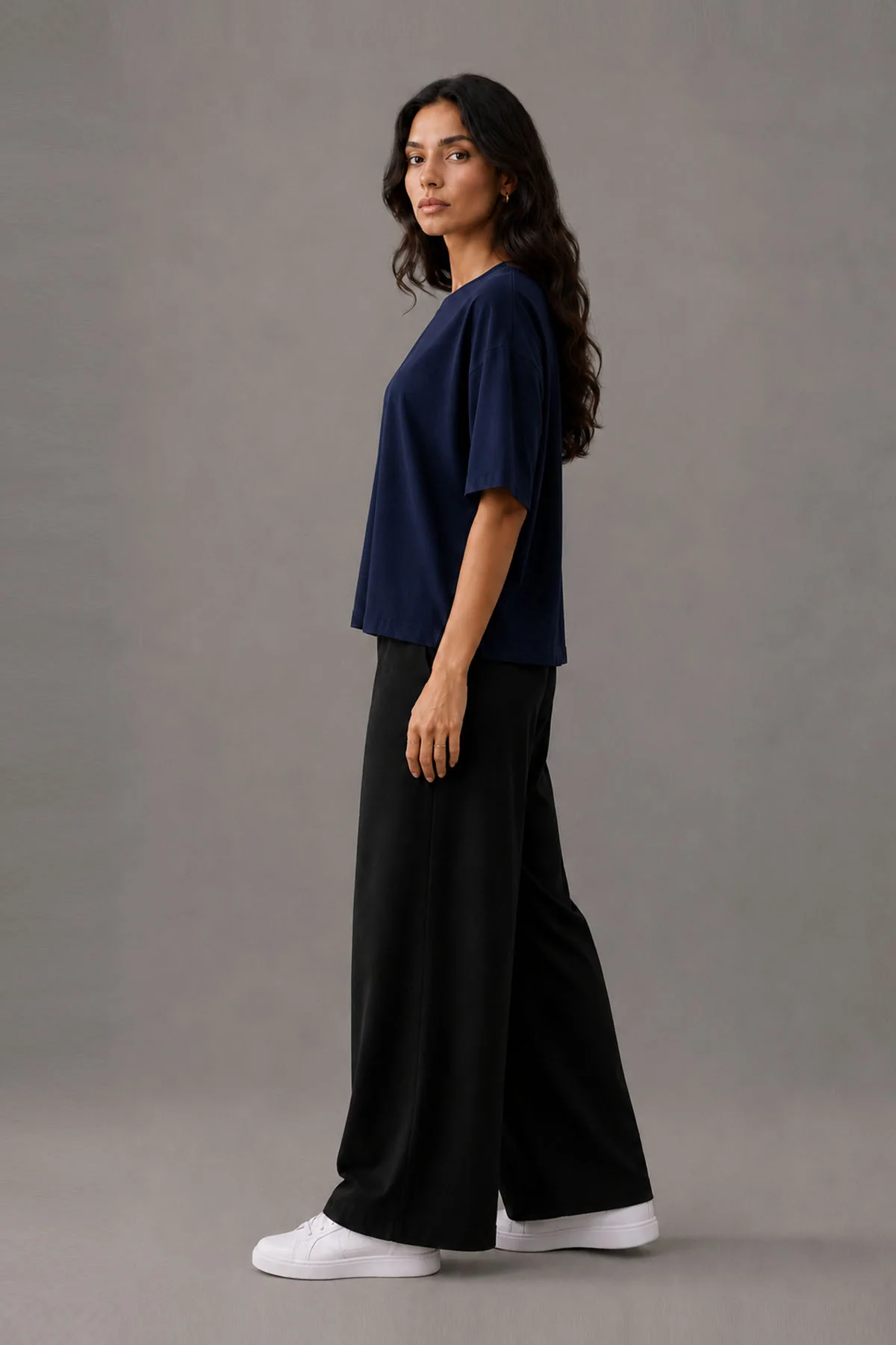 BOXY T-SHIRT CREW SUPIMA COTTON - Image 3