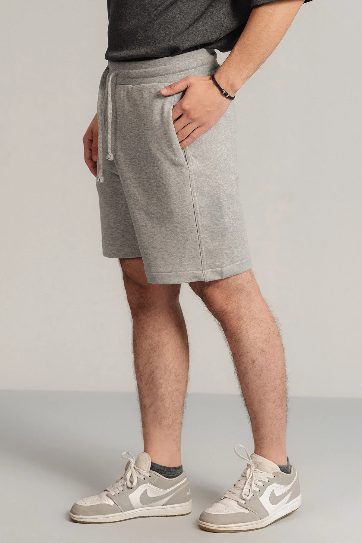 CASUAL DRAWSTRING TERRY SHORTS - Image 7