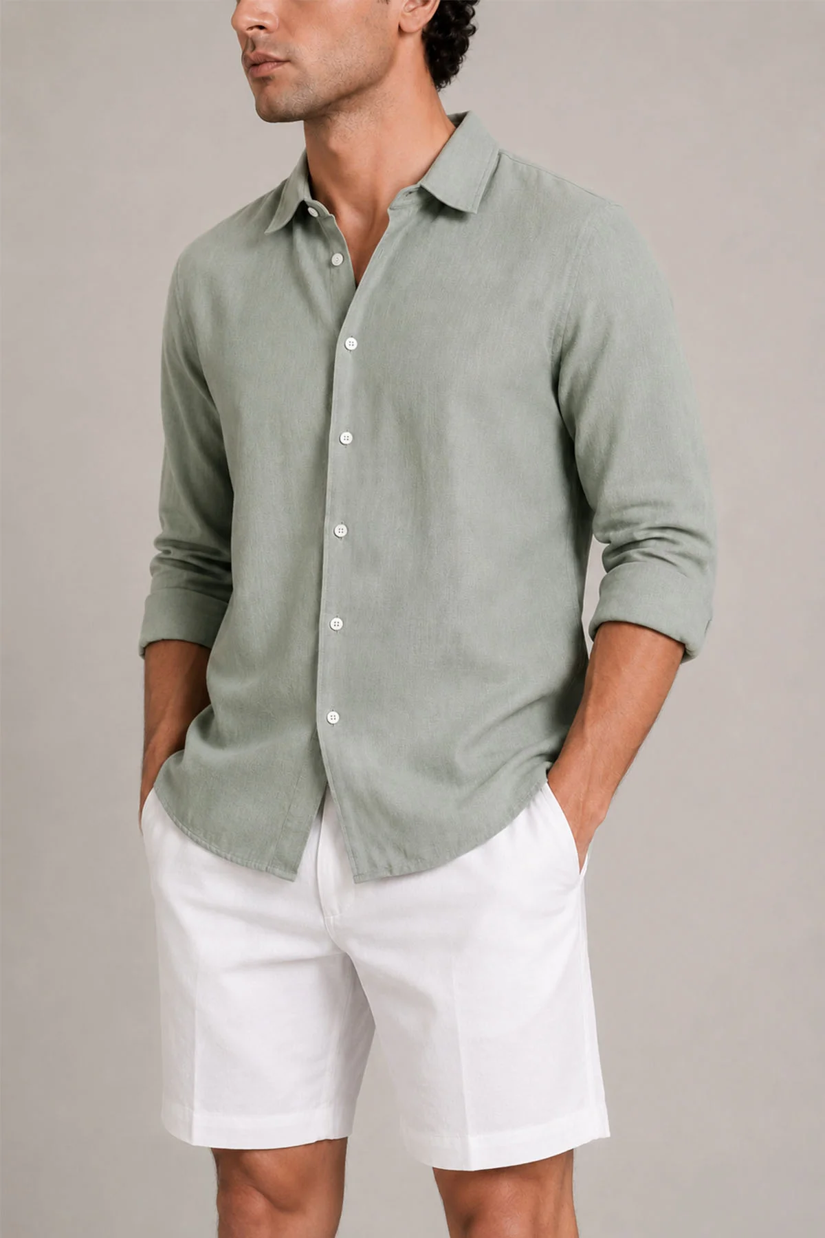 CLASSIC FULL SLEEVE 100% LINEN - Image 2