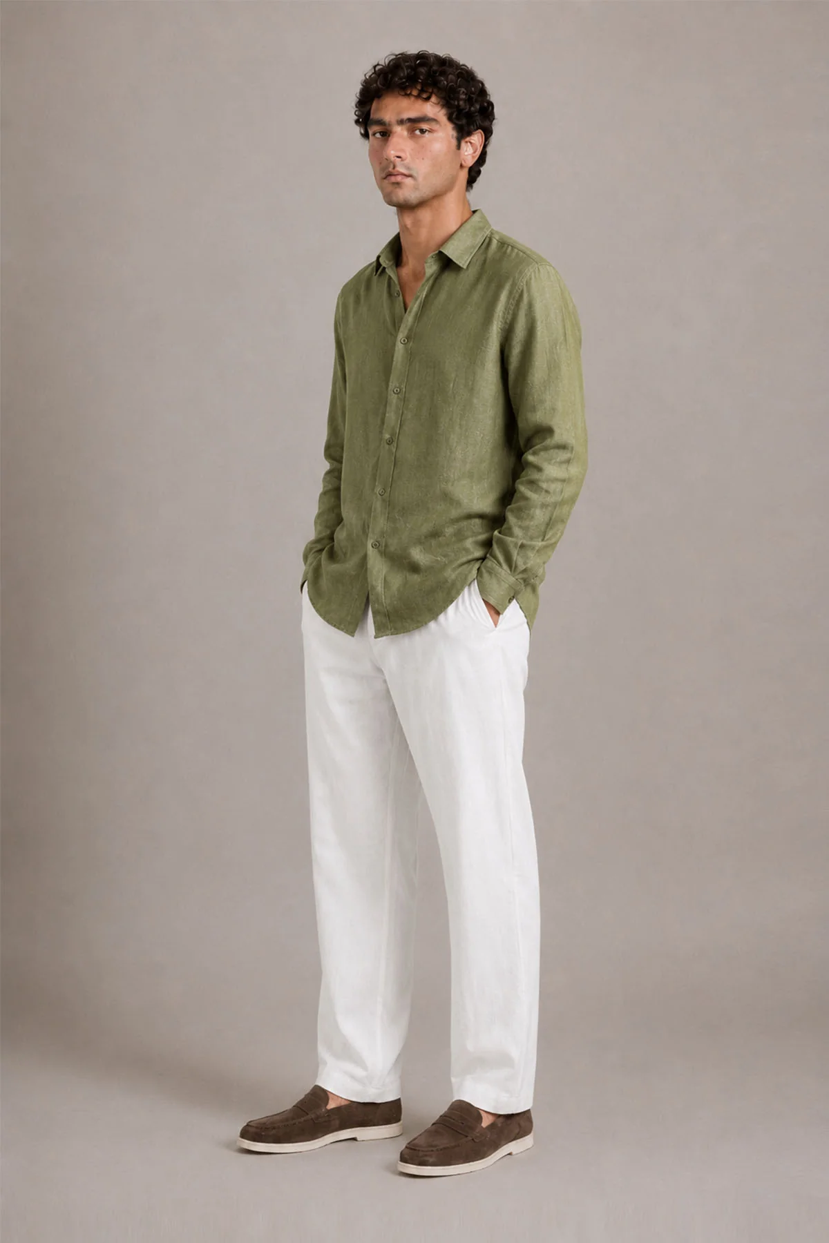 CLASSIC FULL SLEEVE 100% LINEN - Image 3