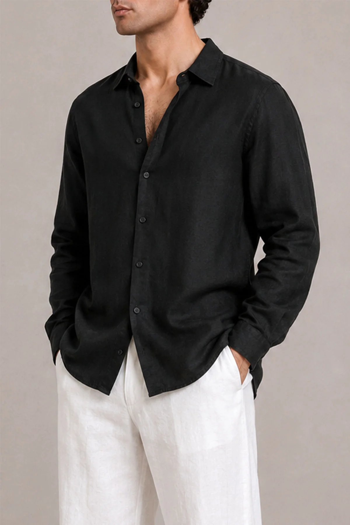 CLASSIC FULL SLEEVE 100% LINEN - Image 2
