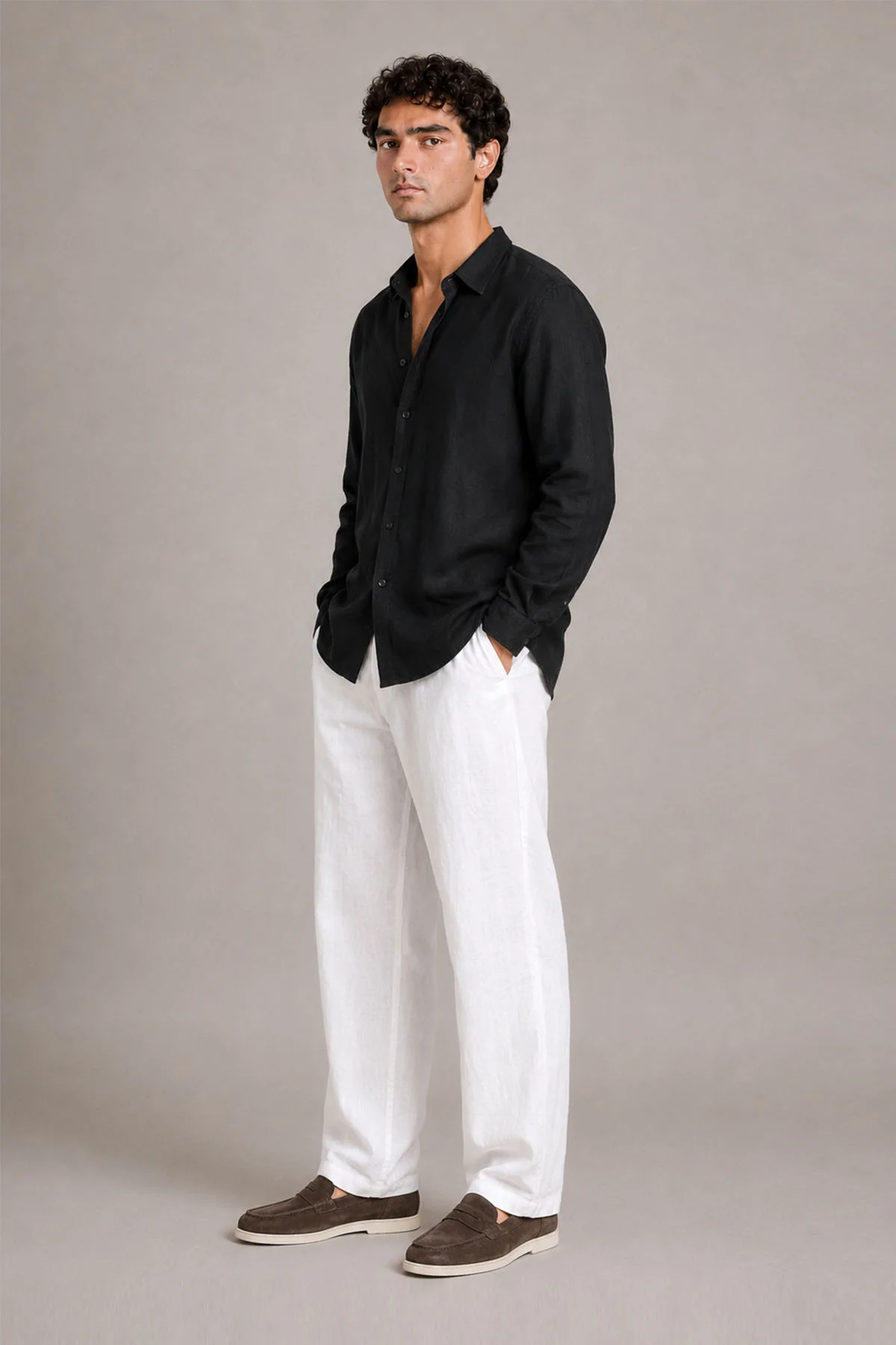 CLASSIC FULL SLEEVE 100% LINEN - Image 3