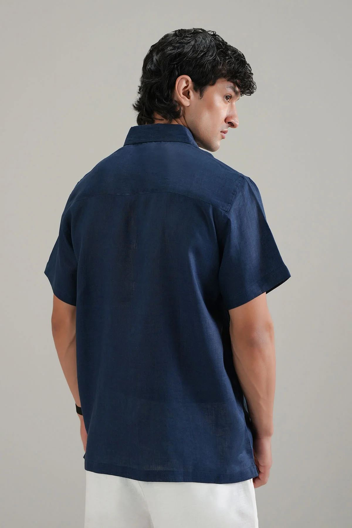 CLASSIC HALF SLEEVE 100% LINEN - Image 4