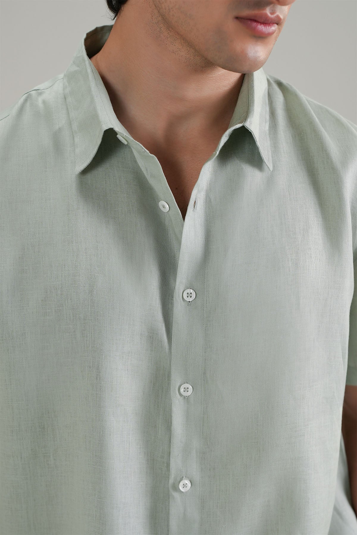 CLASSIC HALF SLEEVE 100% LINEN - Image 2