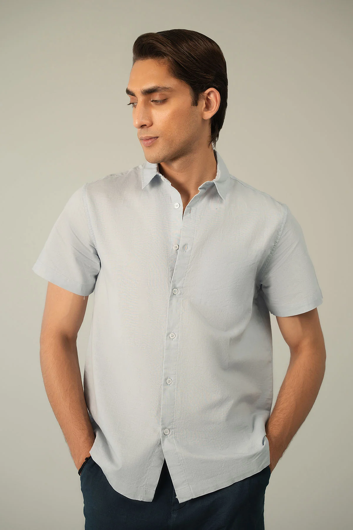 CLASSIC LINEN BLEND SHIRT - Image 3