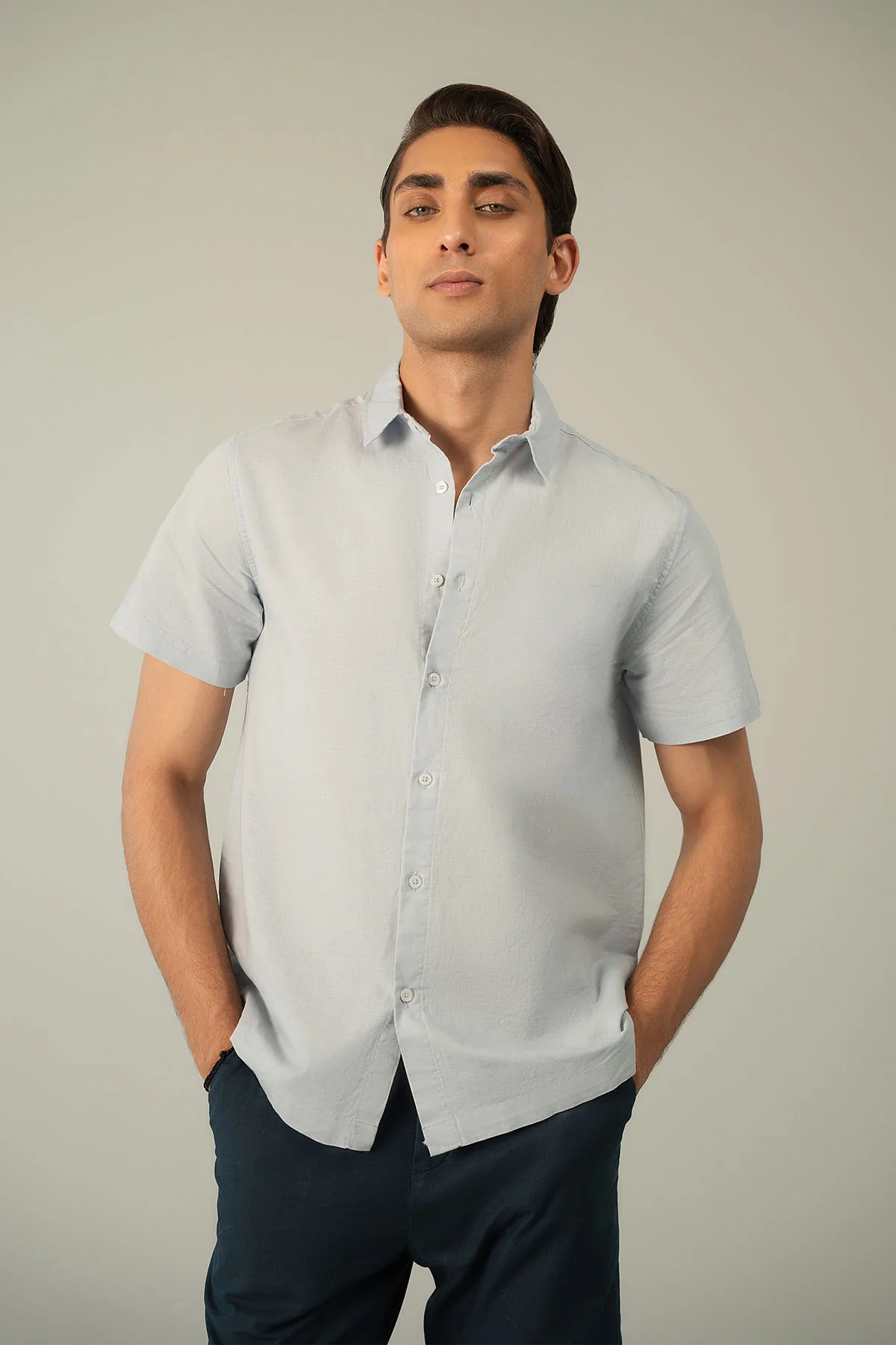 CLASSIC LINEN BLEND SHIRT - Image 5