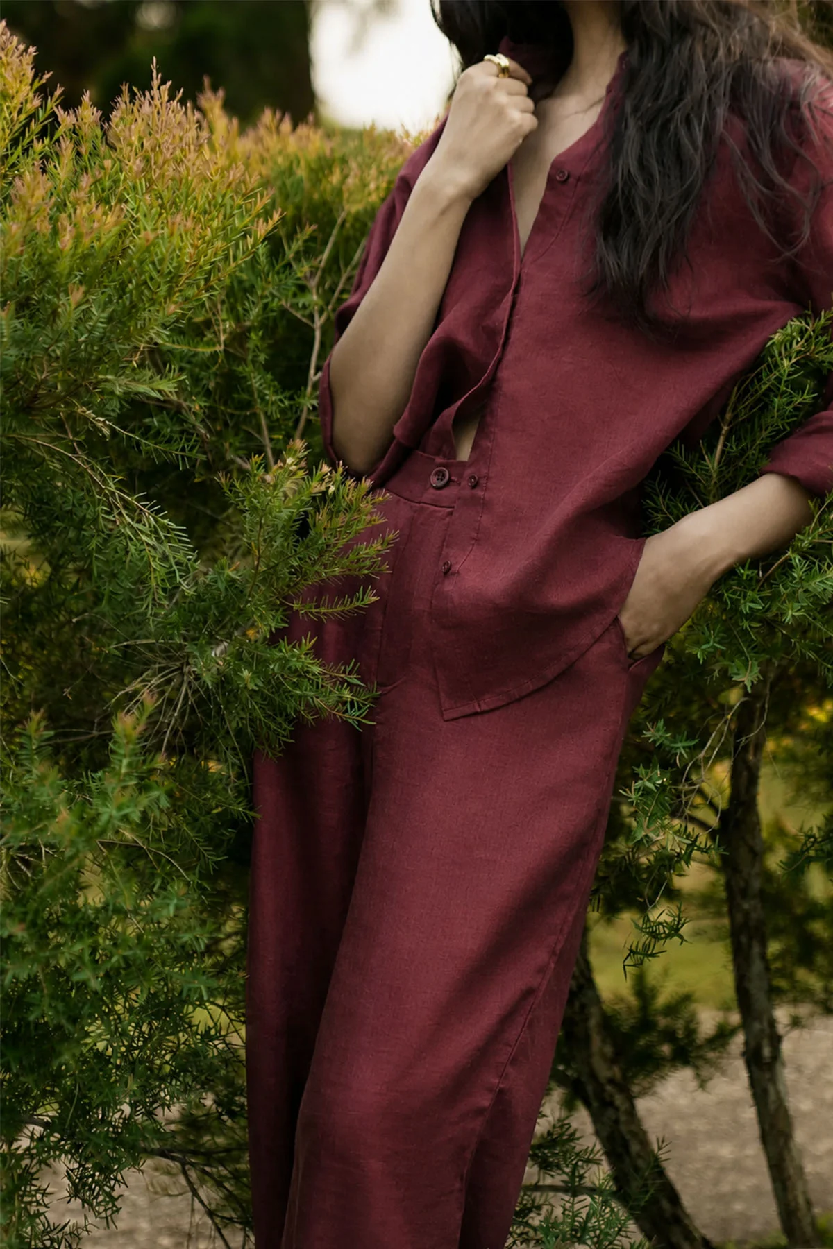 CLASSIC LINEN SHIRT-100% LINEN - Image 2
