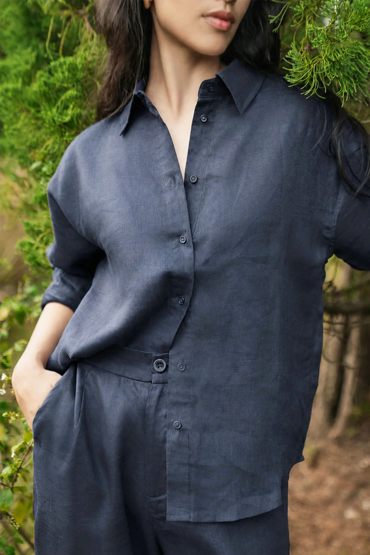 CLASSIC LINEN SHIRT-100% LINEN - Image 2