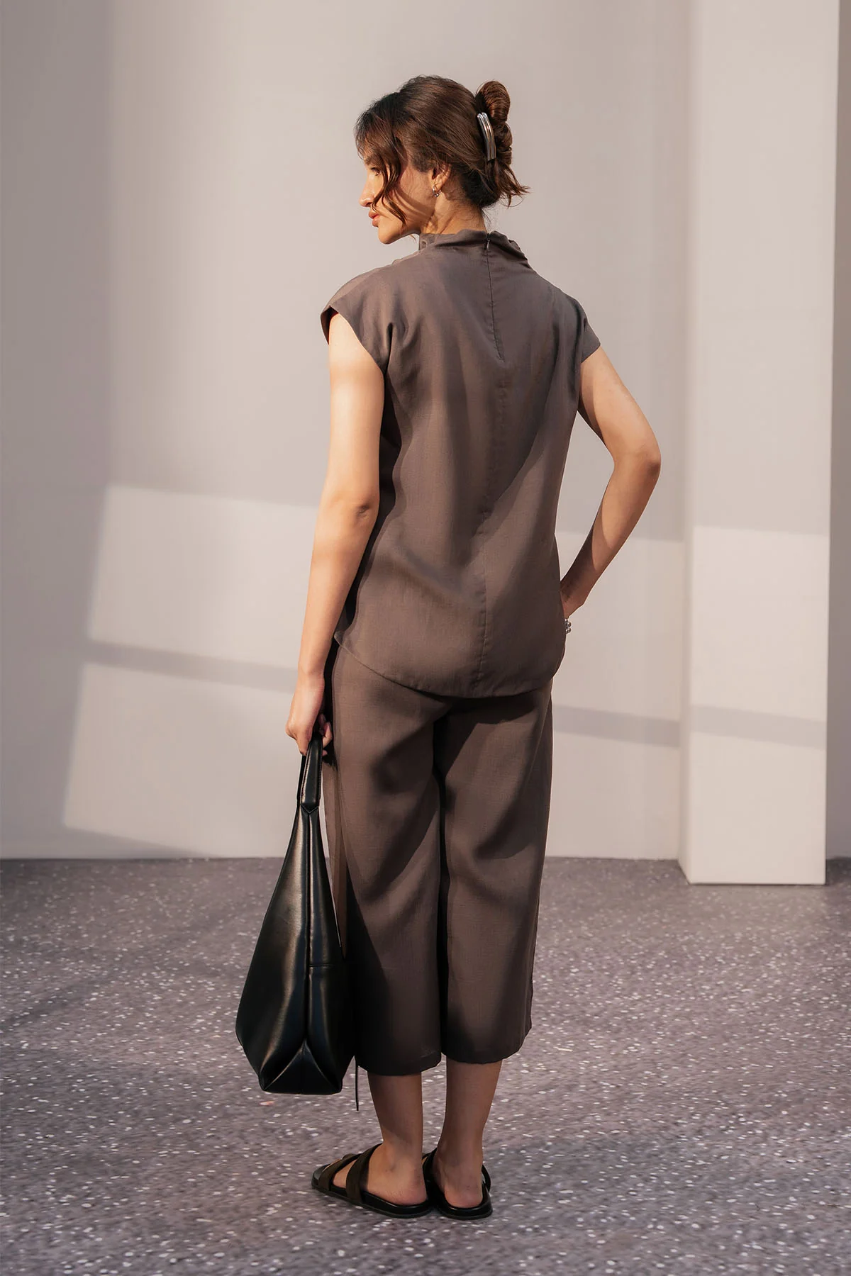 COWL NECK LINEN TOP - Image 7