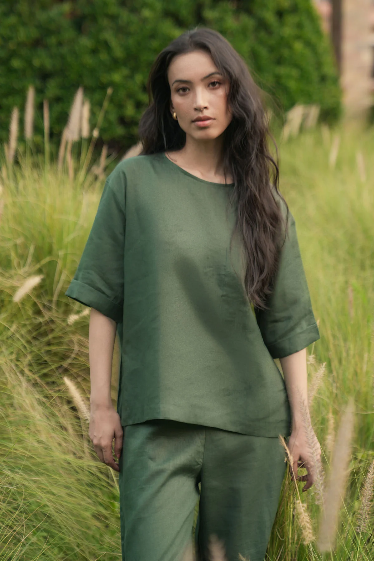 CROPPED PANTS- 100% LINEN - Image 3
