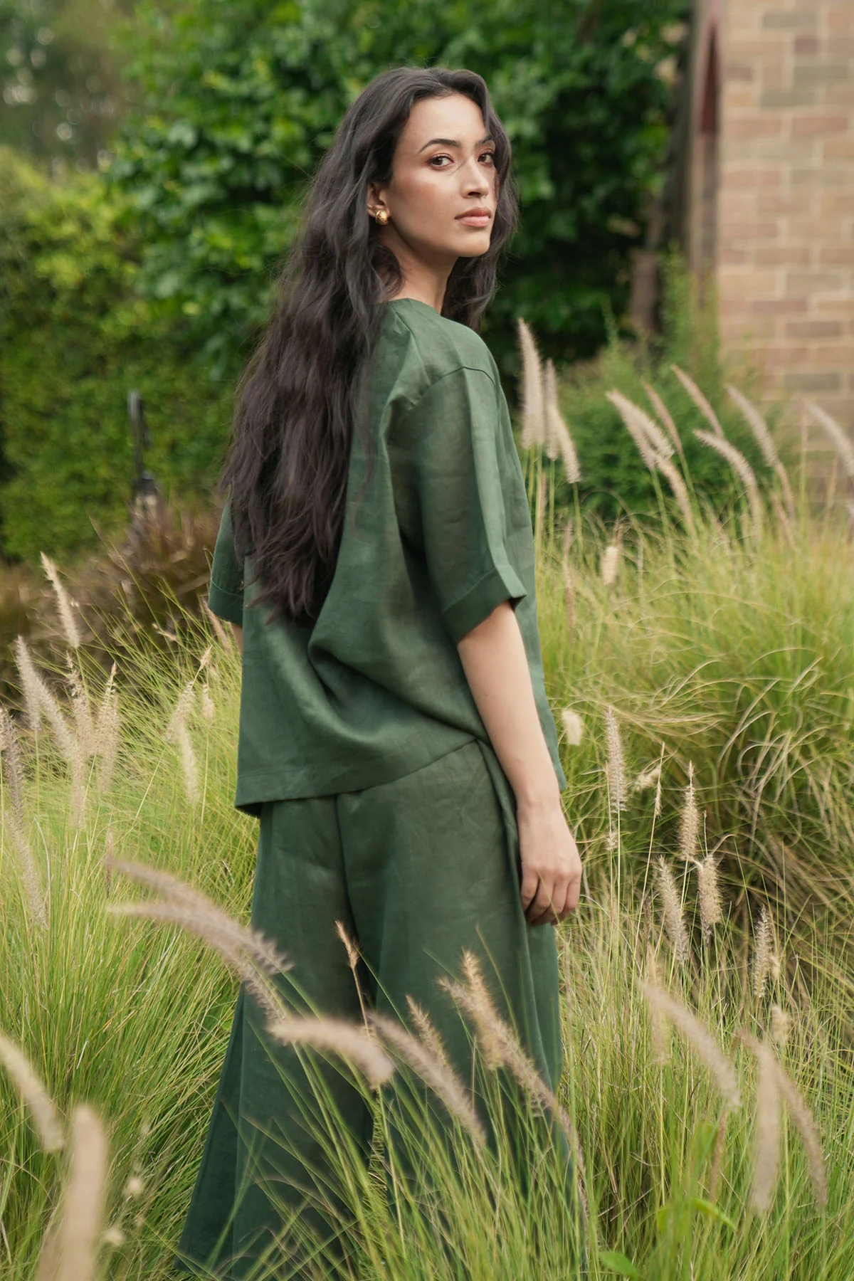CROPPED PANTS- 100% LINEN - Image 4