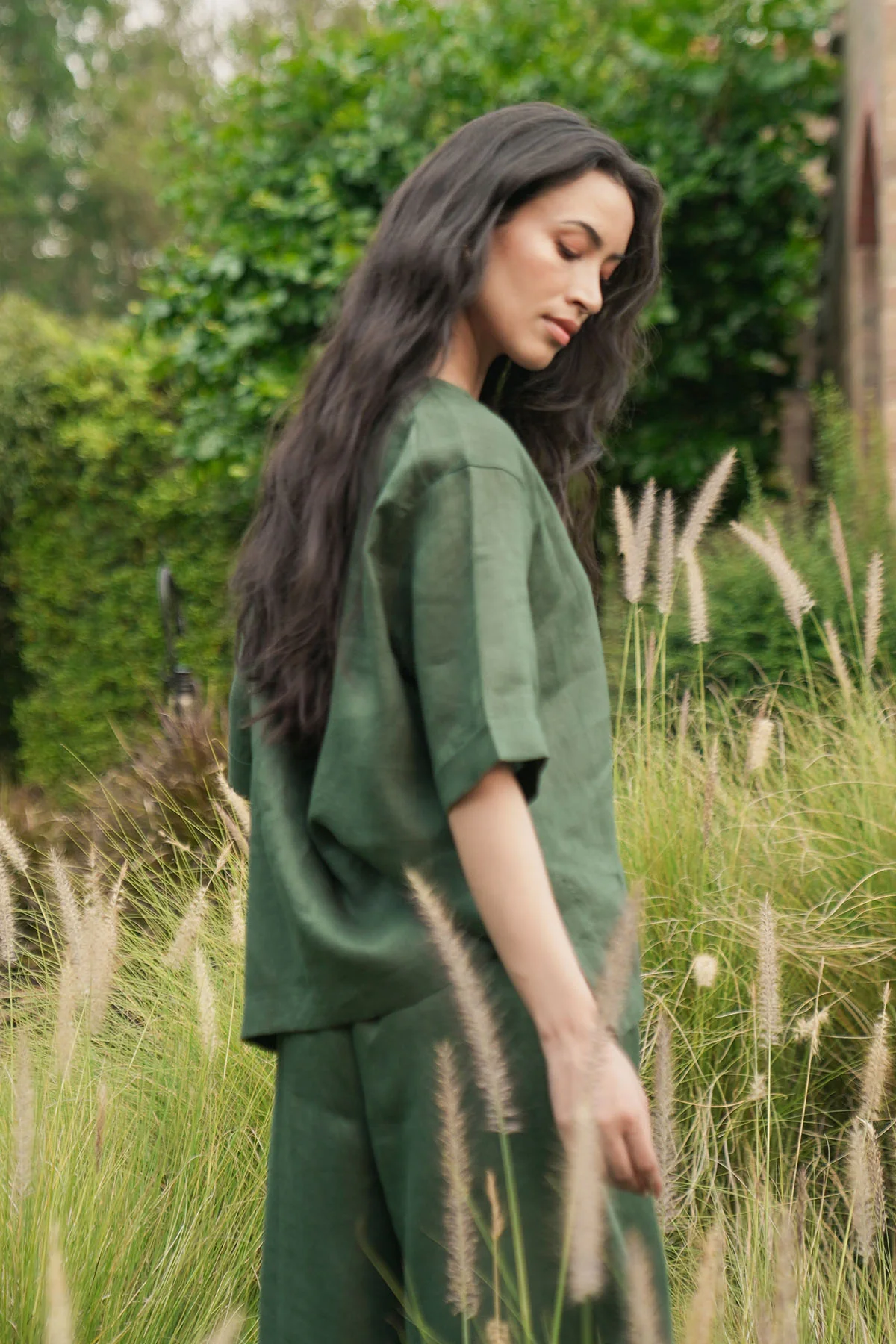 CROPPED PANTS- 100% LINEN - Image 7