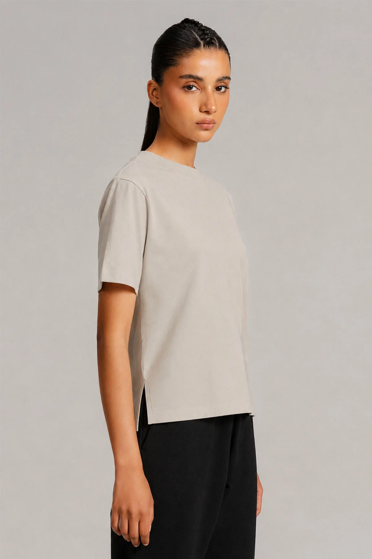 CROPPED T-SHIRT SUPIMA COTTON - Image 4