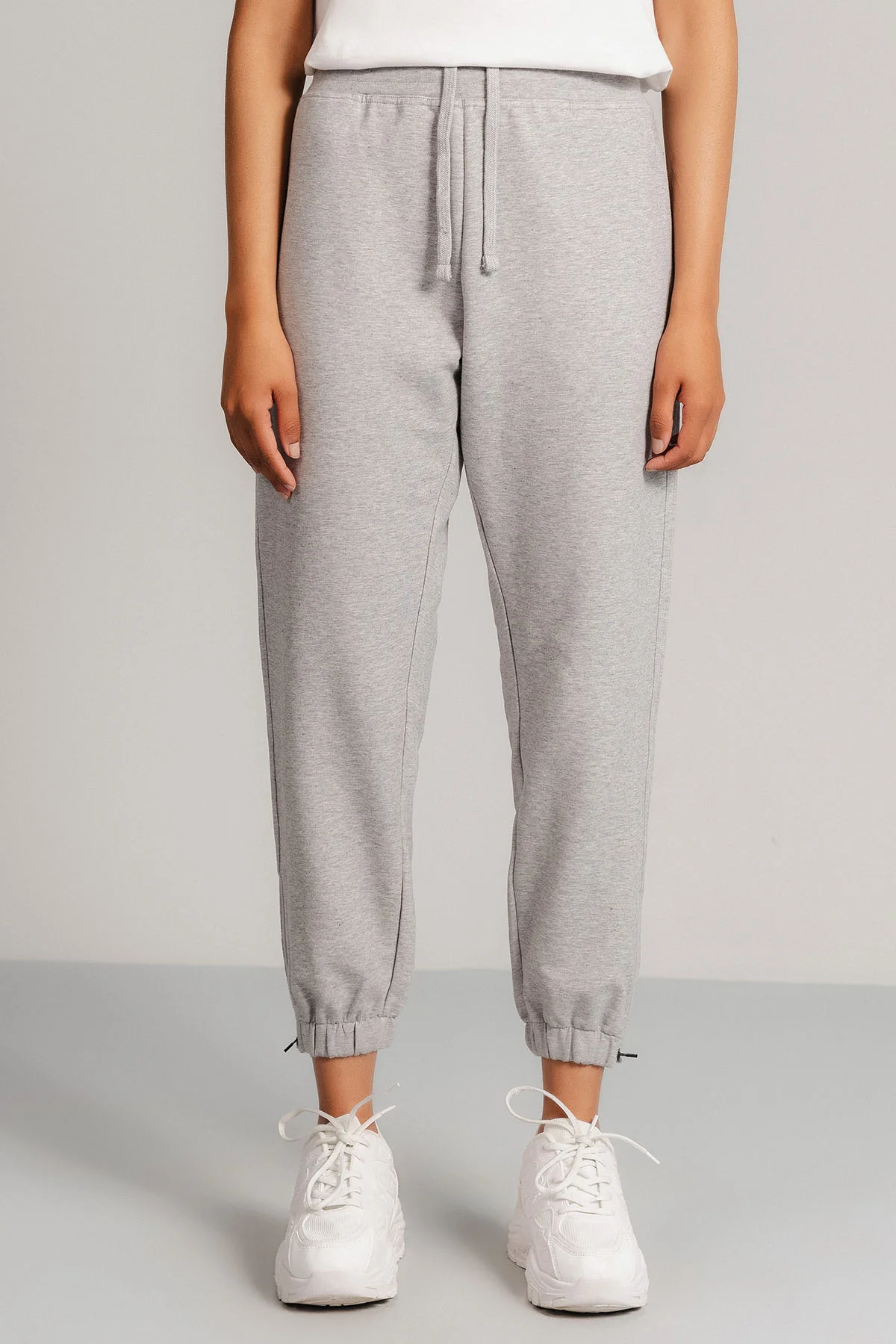 CROPPED WORKOUT PANTS-FRENCH TERRY