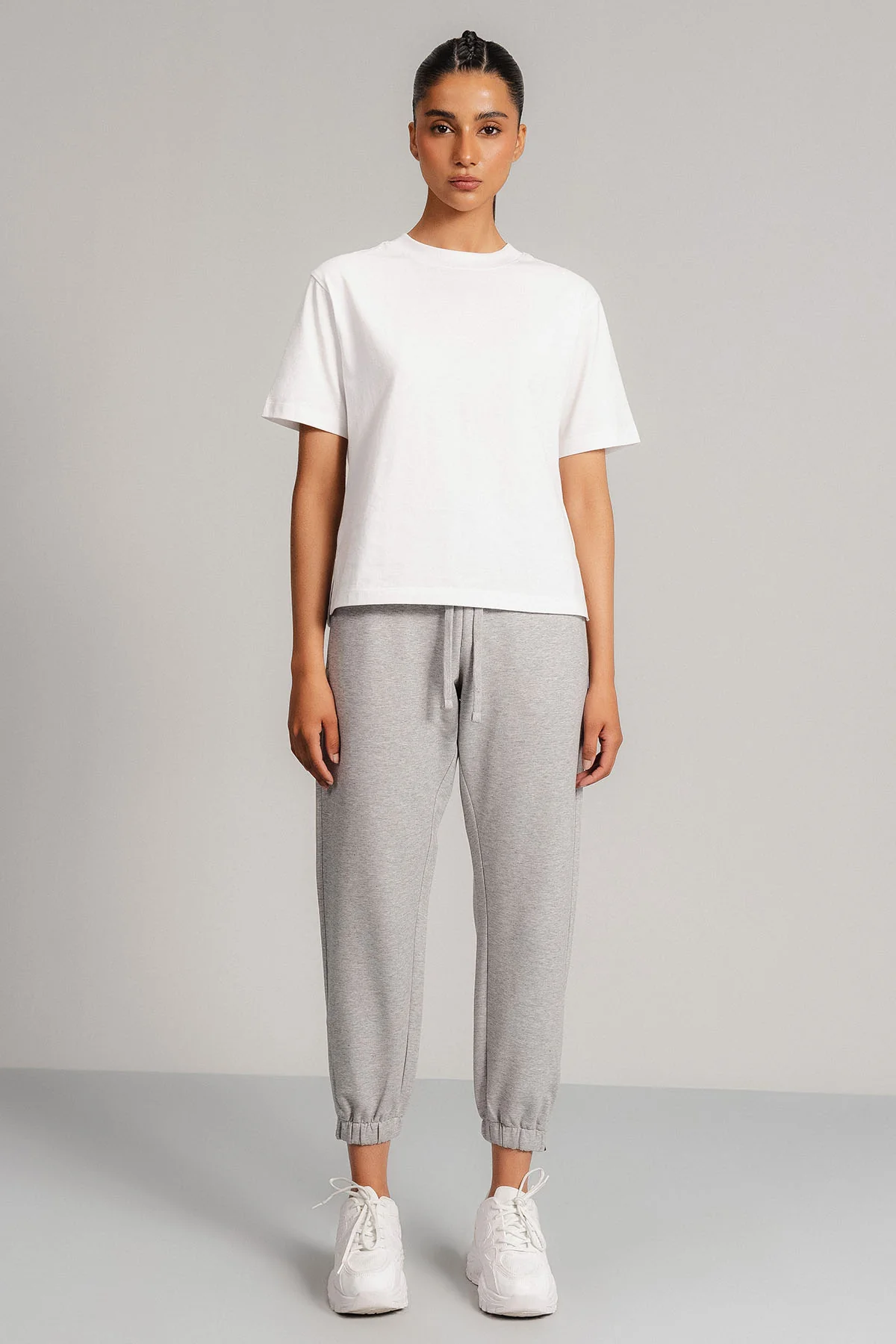 CROPPED WORKOUT PANTS-FRENCH TERRY - Image 10