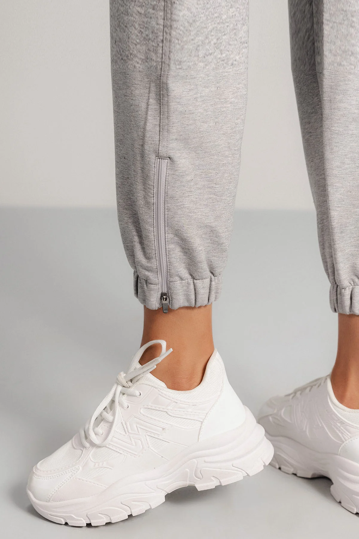 CROPPED WORKOUT PANTS-FRENCH TERRY - Image 6