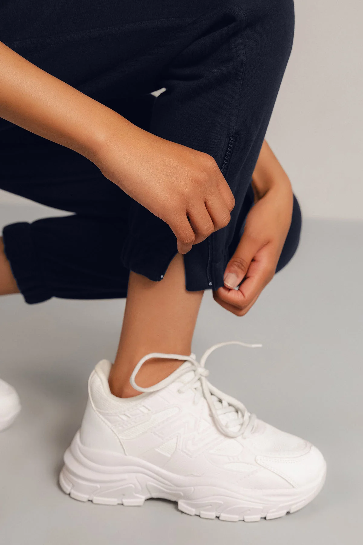CROPPED WORKOUT PANTS-FRENCH TERRY - Image 6