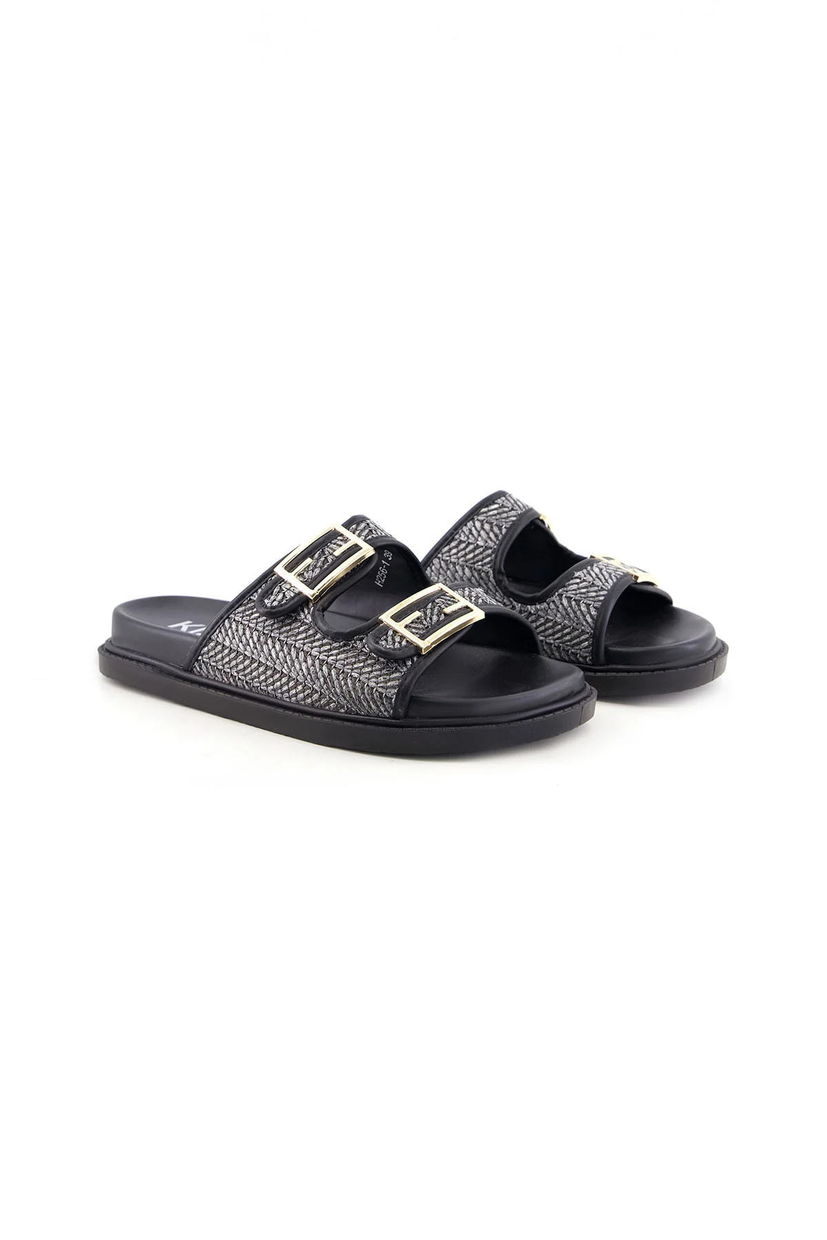 DOUBLE BUCKLE SLIDES