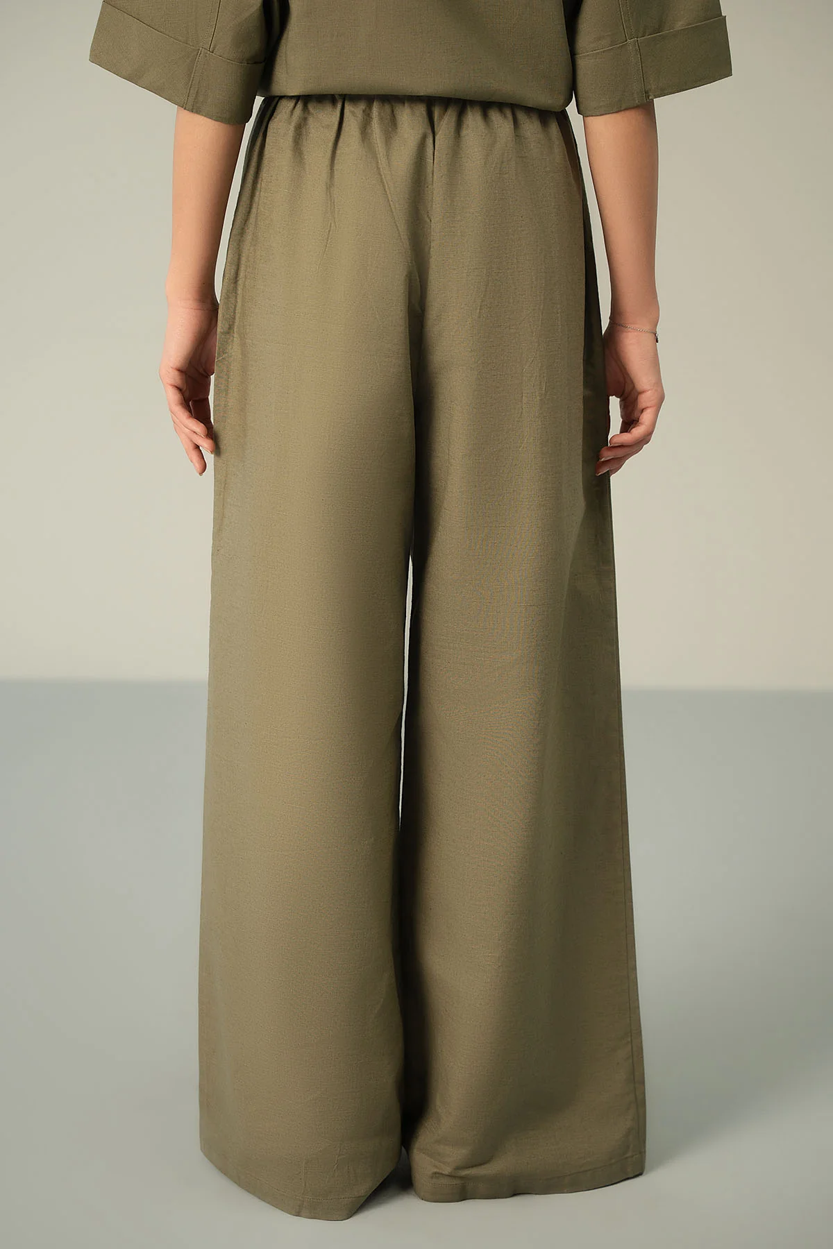 DRAW STRING LINEN TROUSERS - Image 3