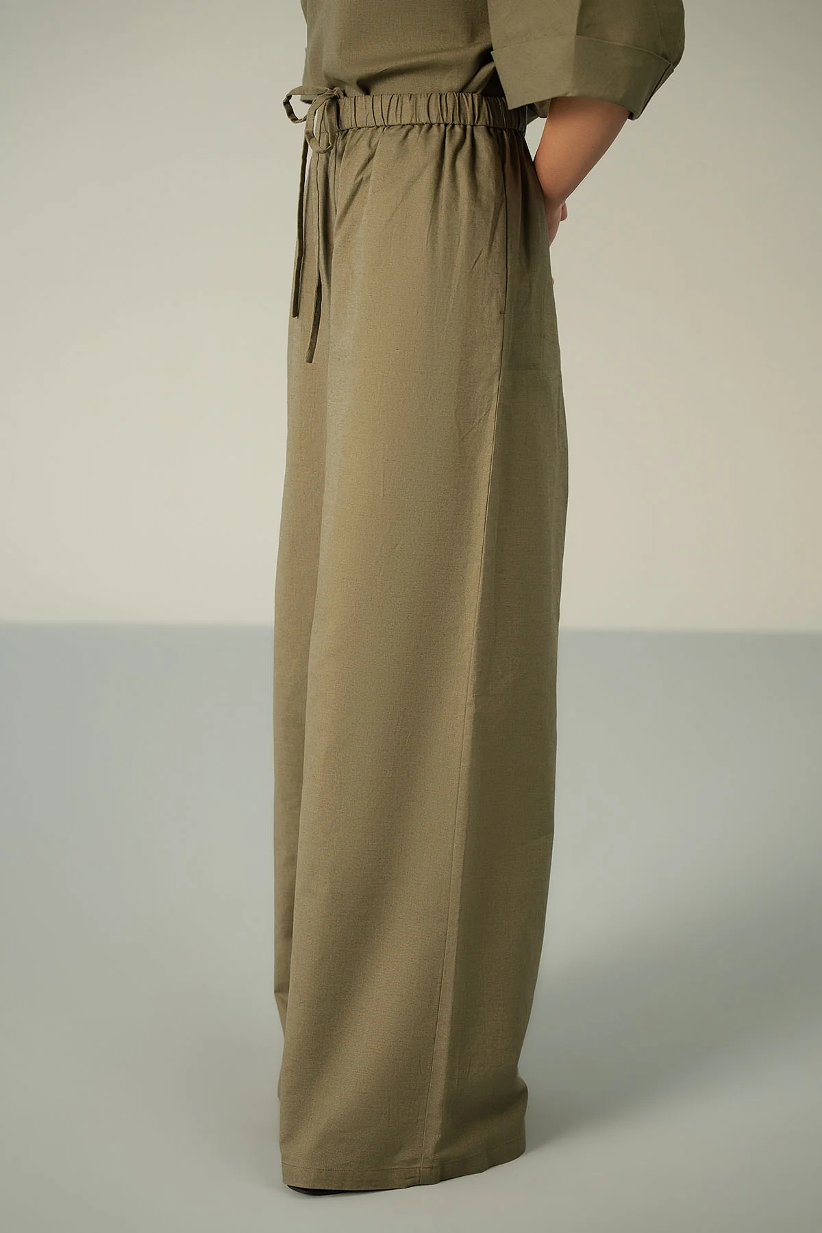 DRAW STRING LINEN TROUSERS - Image 7