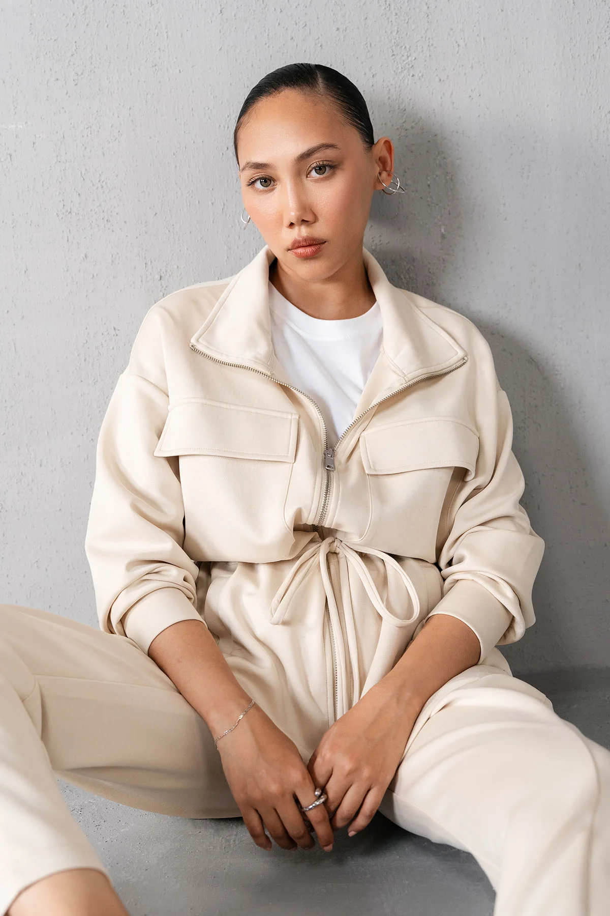 DRAWCORD HEM RELAXED PANTS - CLOUDLUX - Image 3