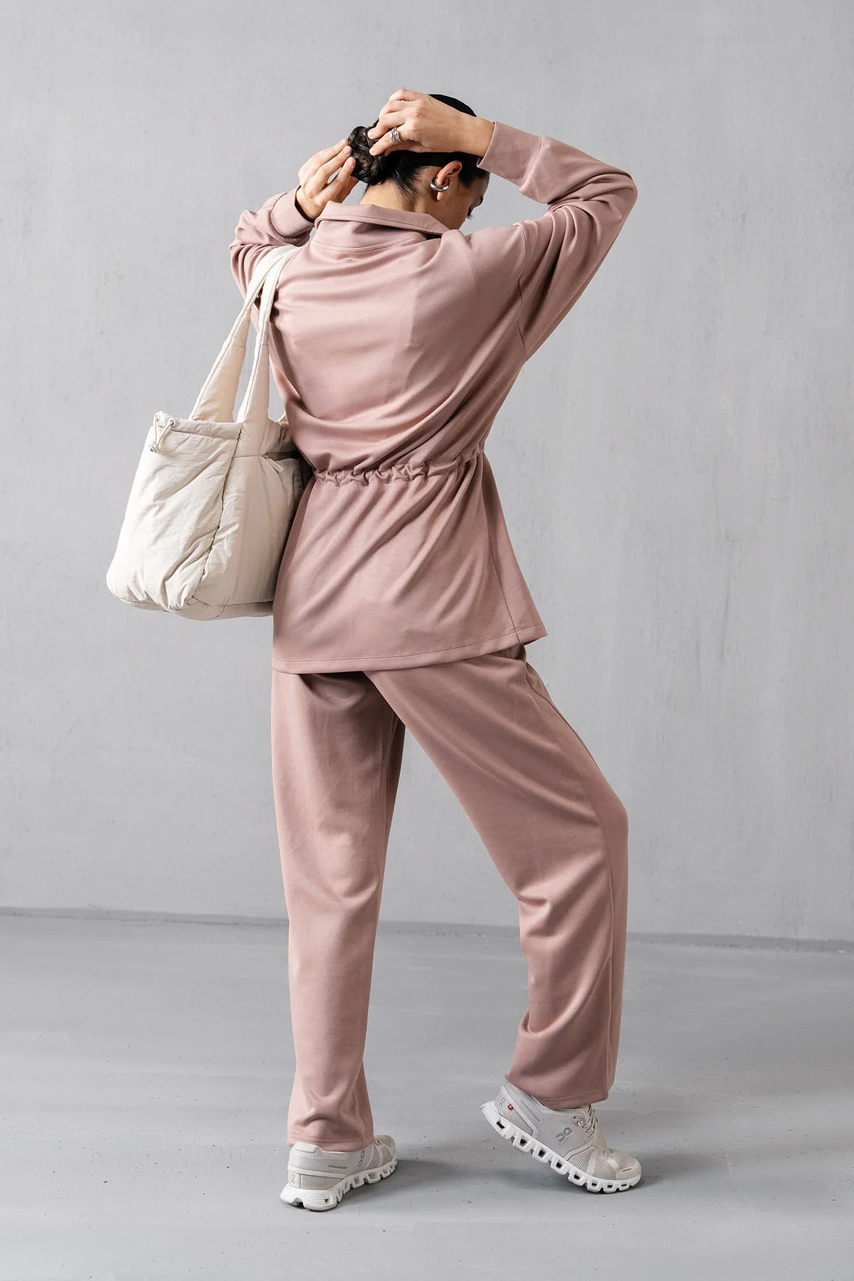 DRAWCORD HEM RELAXED PANTS - CLOUDLUX - Image 2