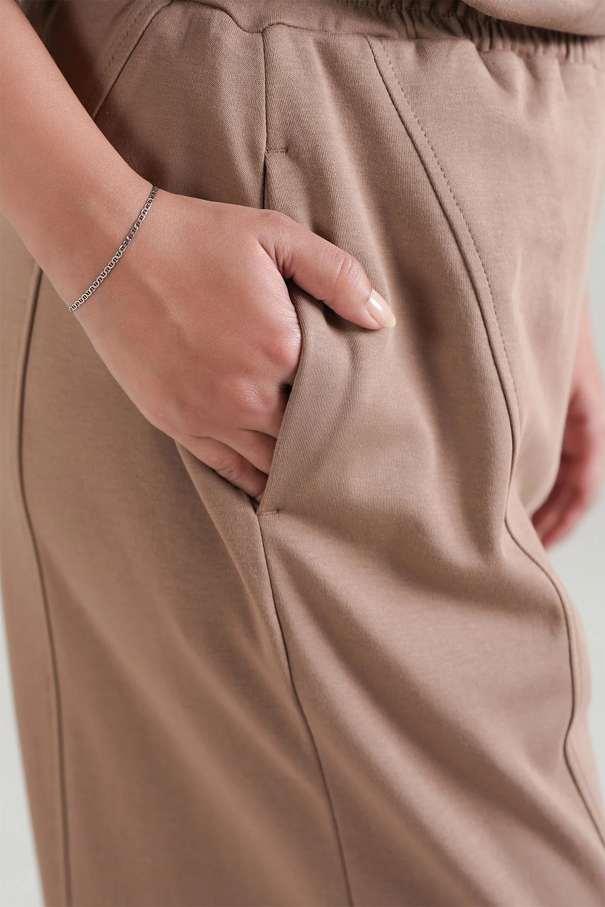 ELASTICATED LOUNGE PANT-DOUBLE KNIT - Image 4
