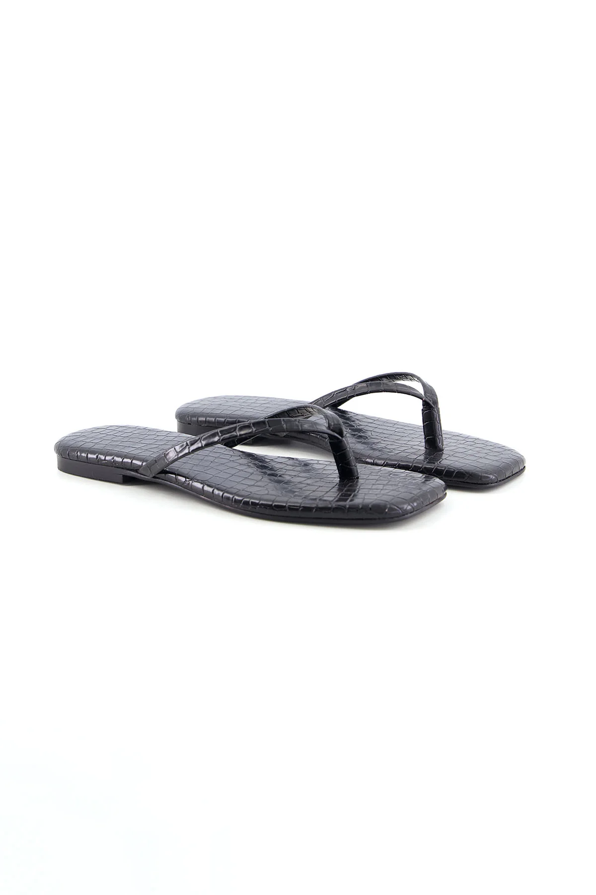 EMBOSSED CROC SLIDES