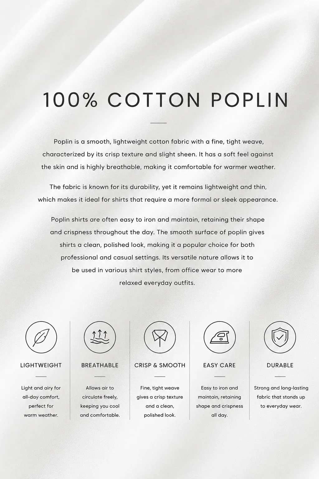 ROUND HEM POPLIN SHIRT - Image 8