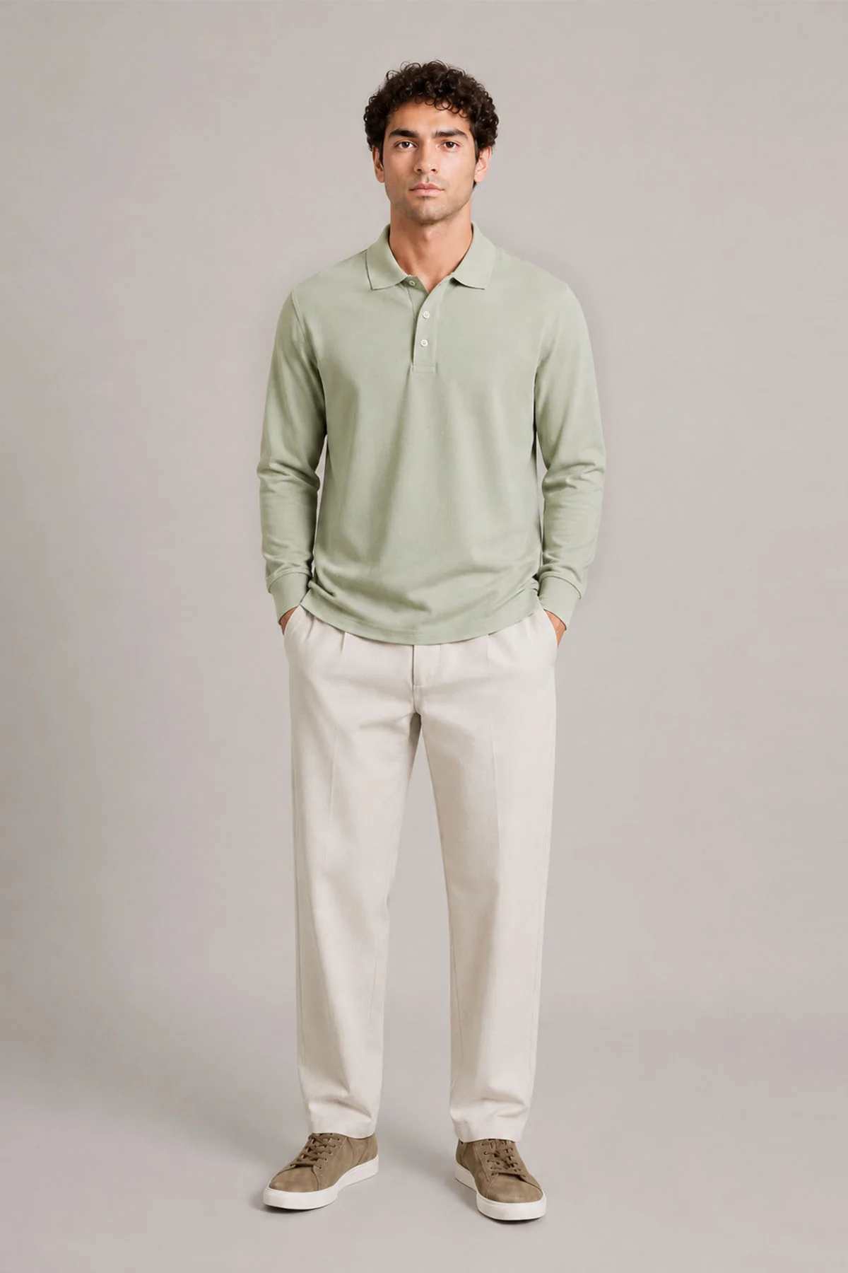 FULL SLEEVE SUPIMA POLO T-SHIRT