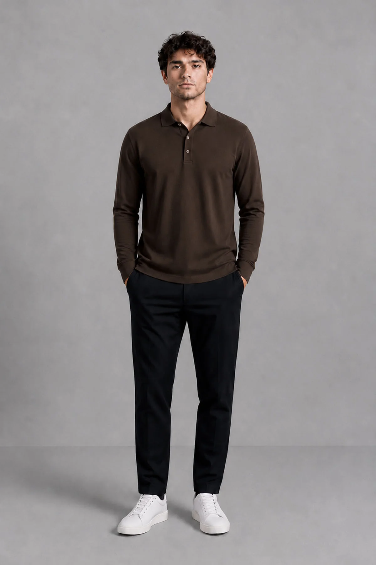 FULL SLEEVE SUPIMA POLO T-SHIRT - Image 2