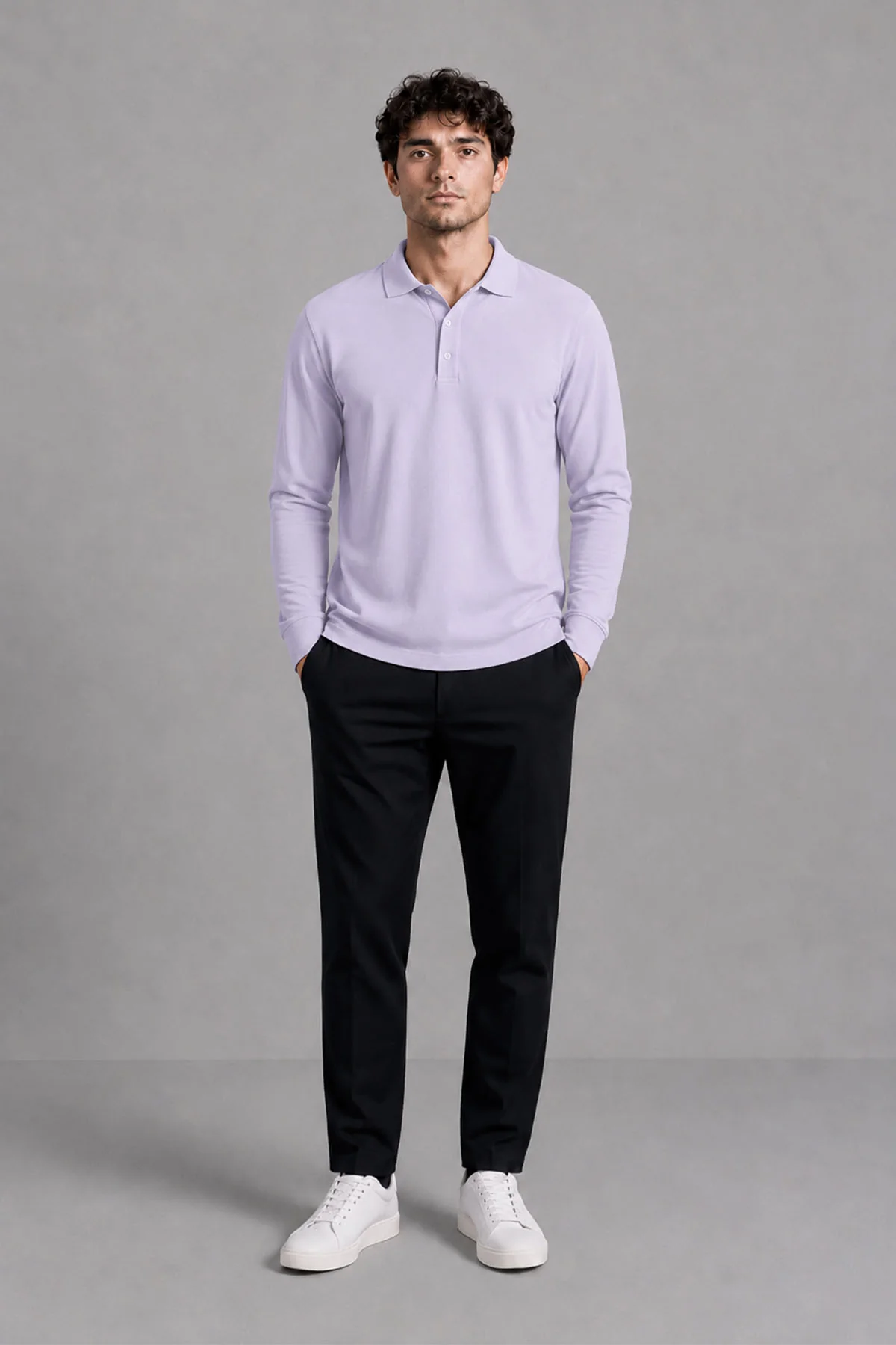 FULL SLEEVE SUPIMA POLO T-SHIRT