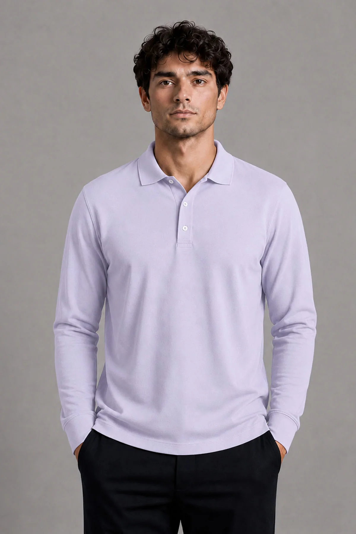 FULL SLEEVE SUPIMA POLO T-SHIRT - Image 2