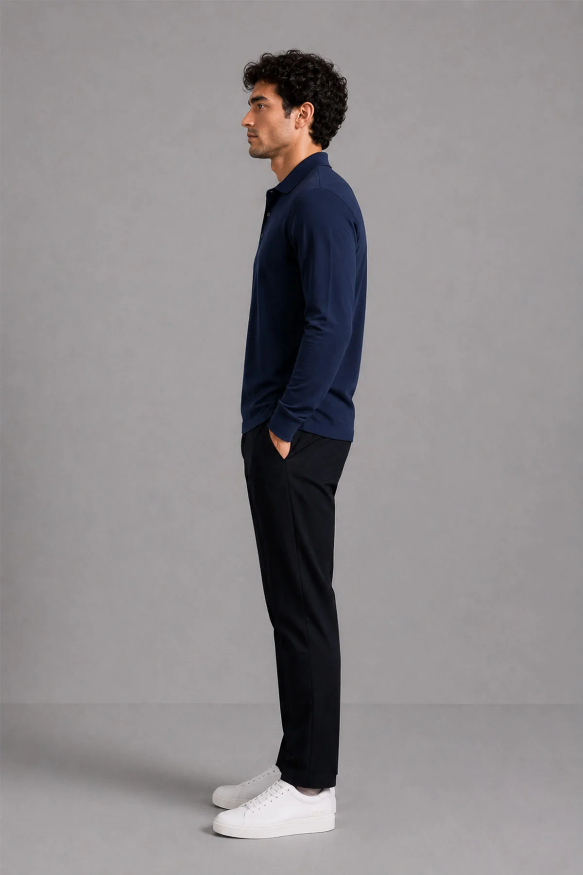 FULL SLEEVE SUPIMA POLO T-SHIRT - Image 3