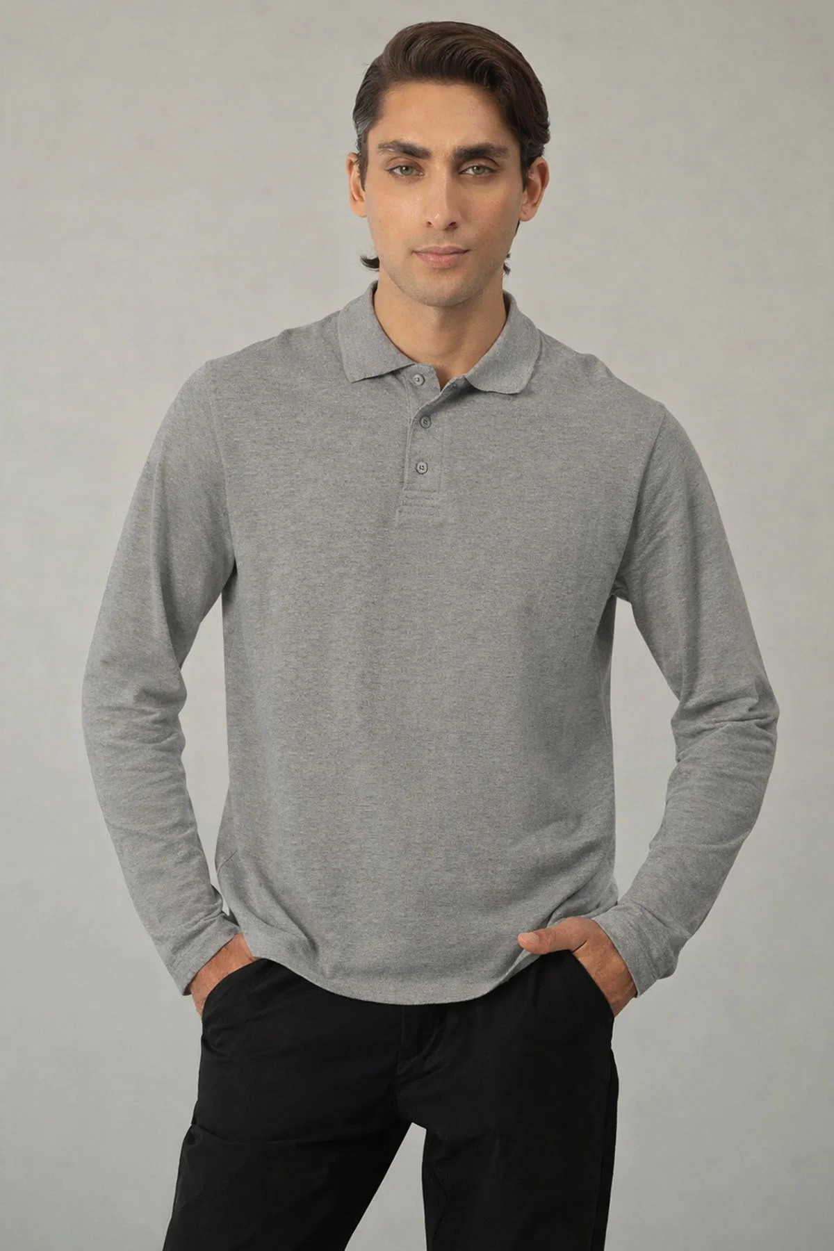 FULL SLEEVE SUPIMA POLO T-SHIRT - Image 3