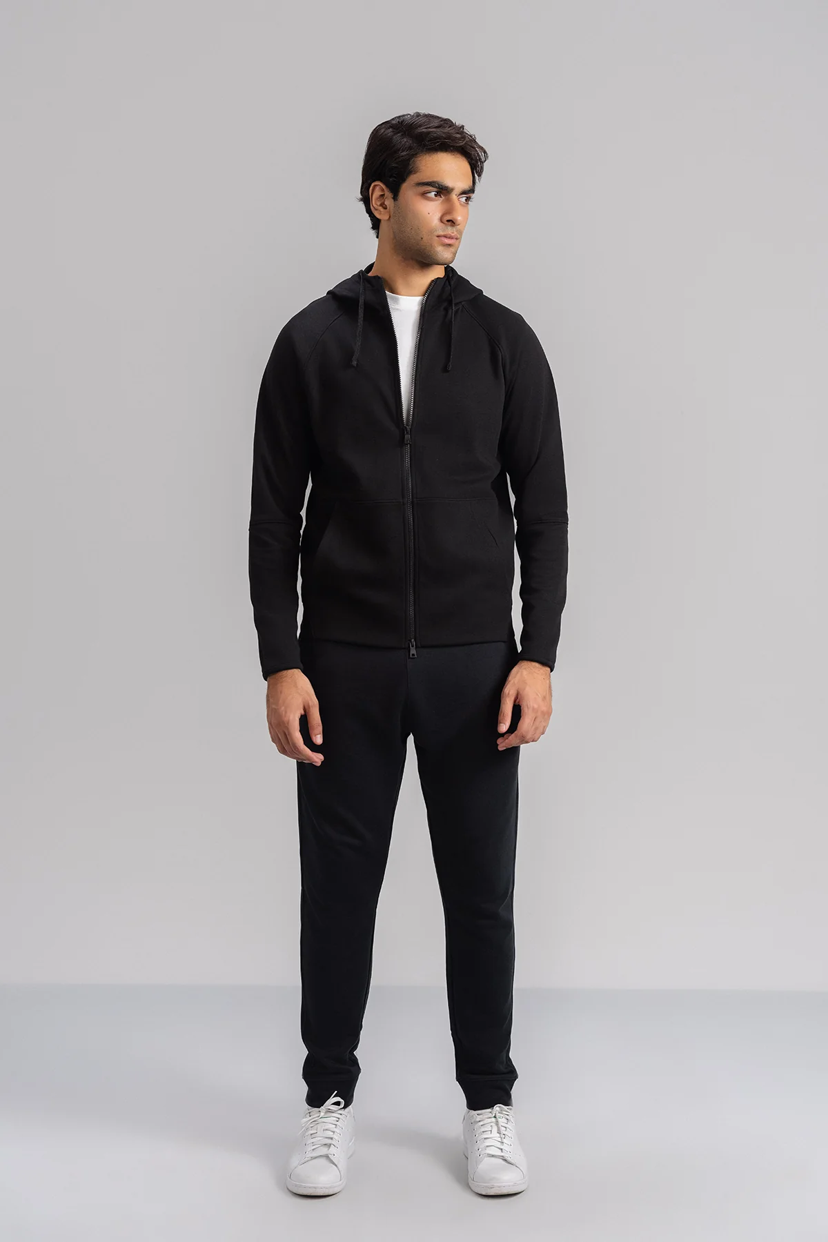 FULL ZIP HOODIE-DOUBLE KNIT