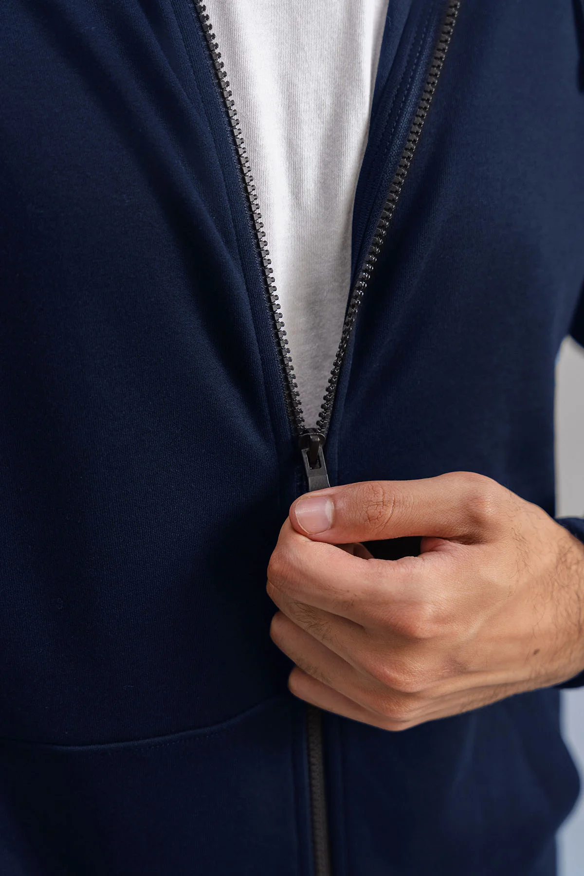 FULL ZIP HOODIE-DOUBLE KNIT - Image 8