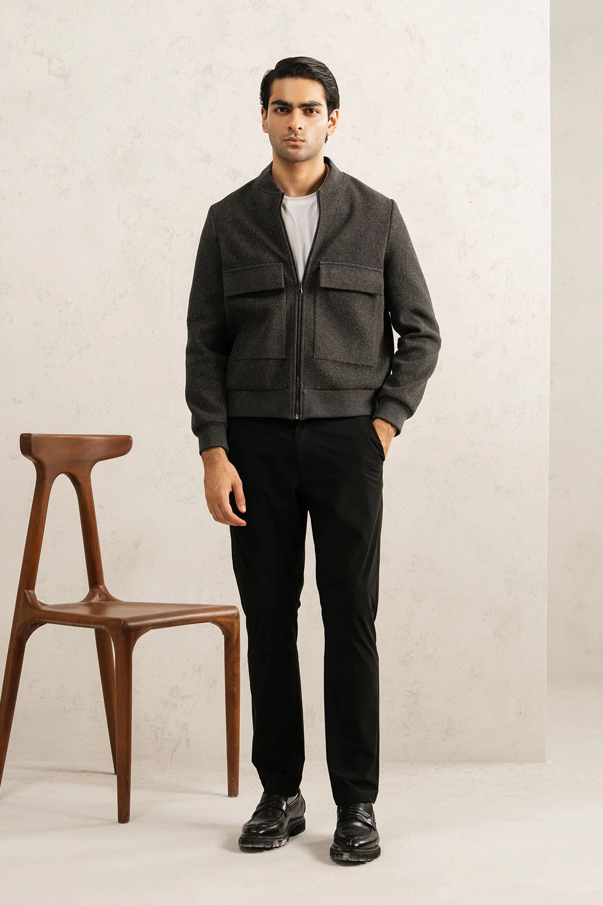 KNIT UTILITY JACKET