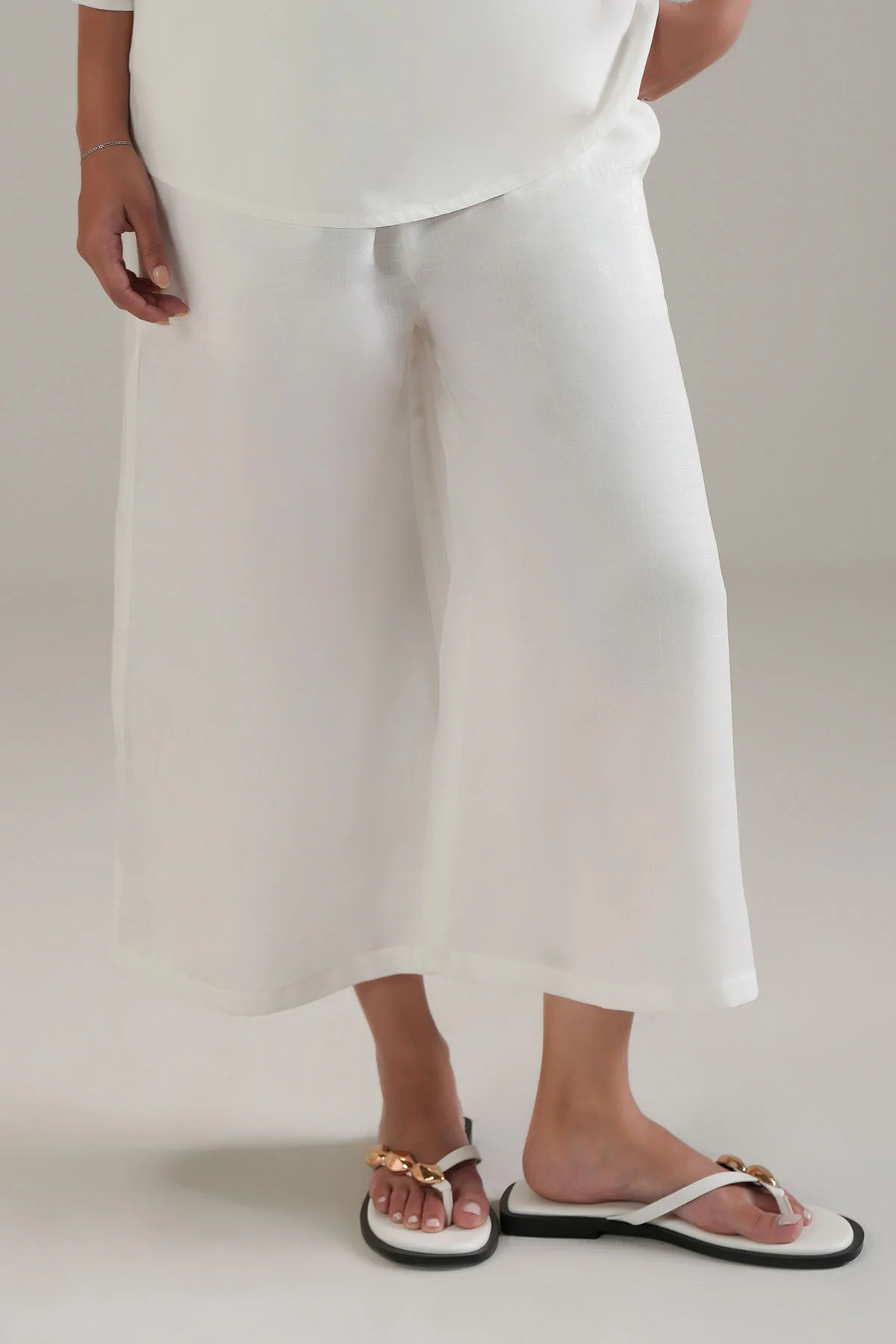 LINEN BLEND CULOTTE