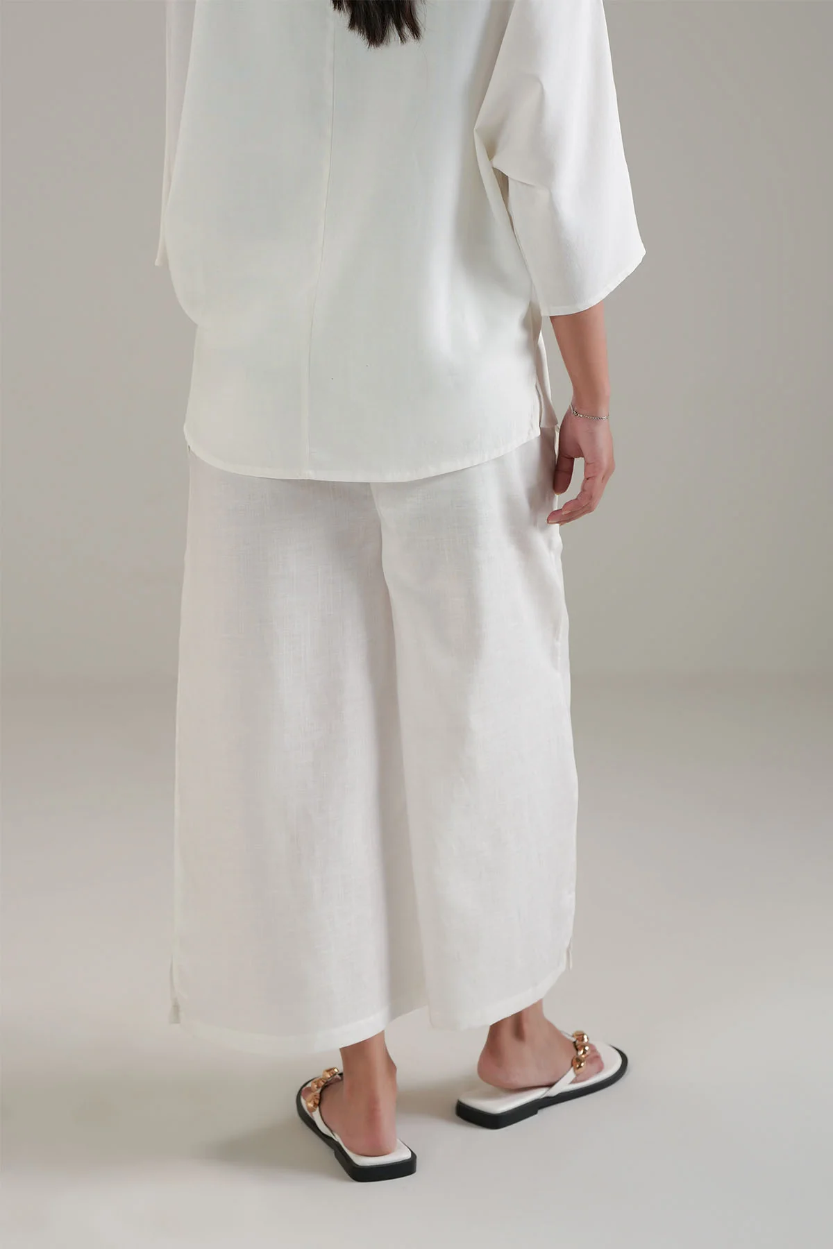 LINEN BLEND CULOTTE - Image 4