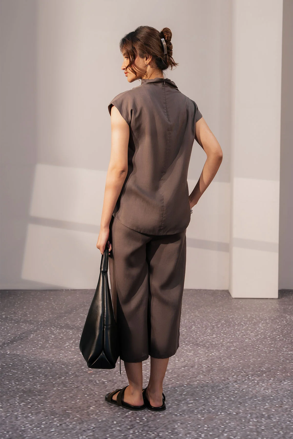 LINEN BLEND CULOTTE - Image 4