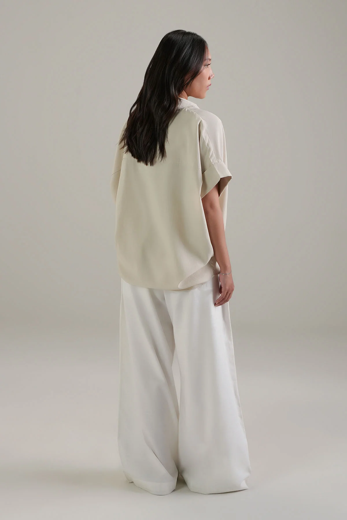 LINEN BLEND RELAXED TOP - Image 6