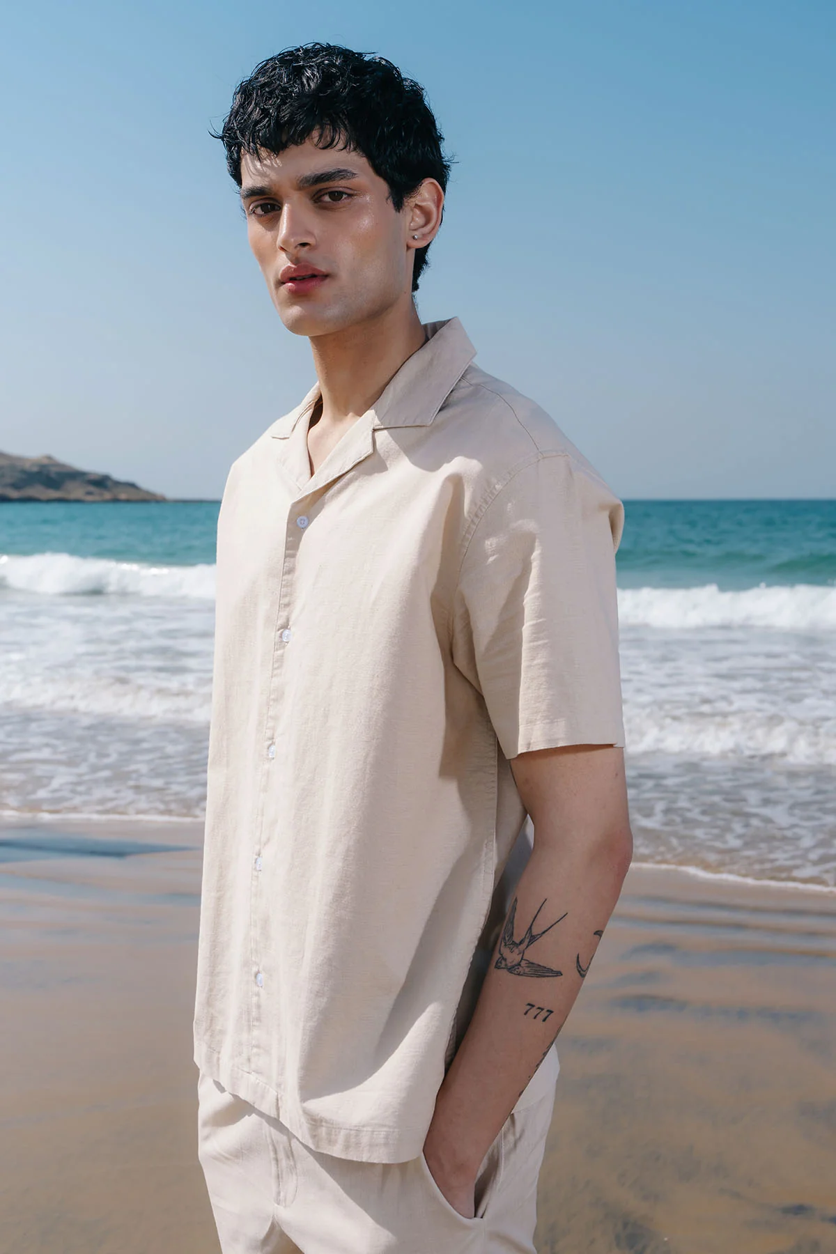 LINEN RESORT SHIRT - Image 3